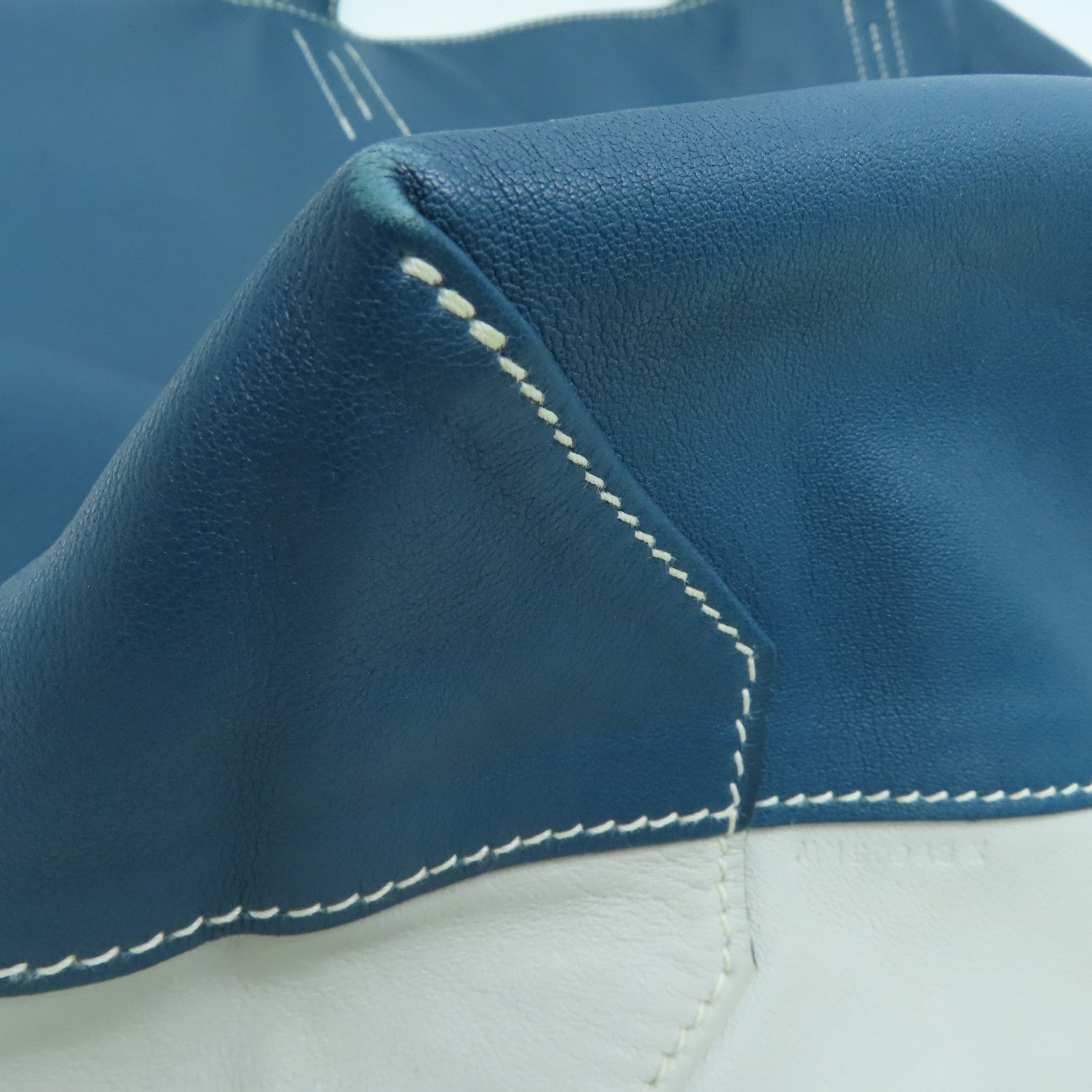 HERMES [Sharp Discount] Swift Leather Double Sens Shoulder Bag Gray/Blue