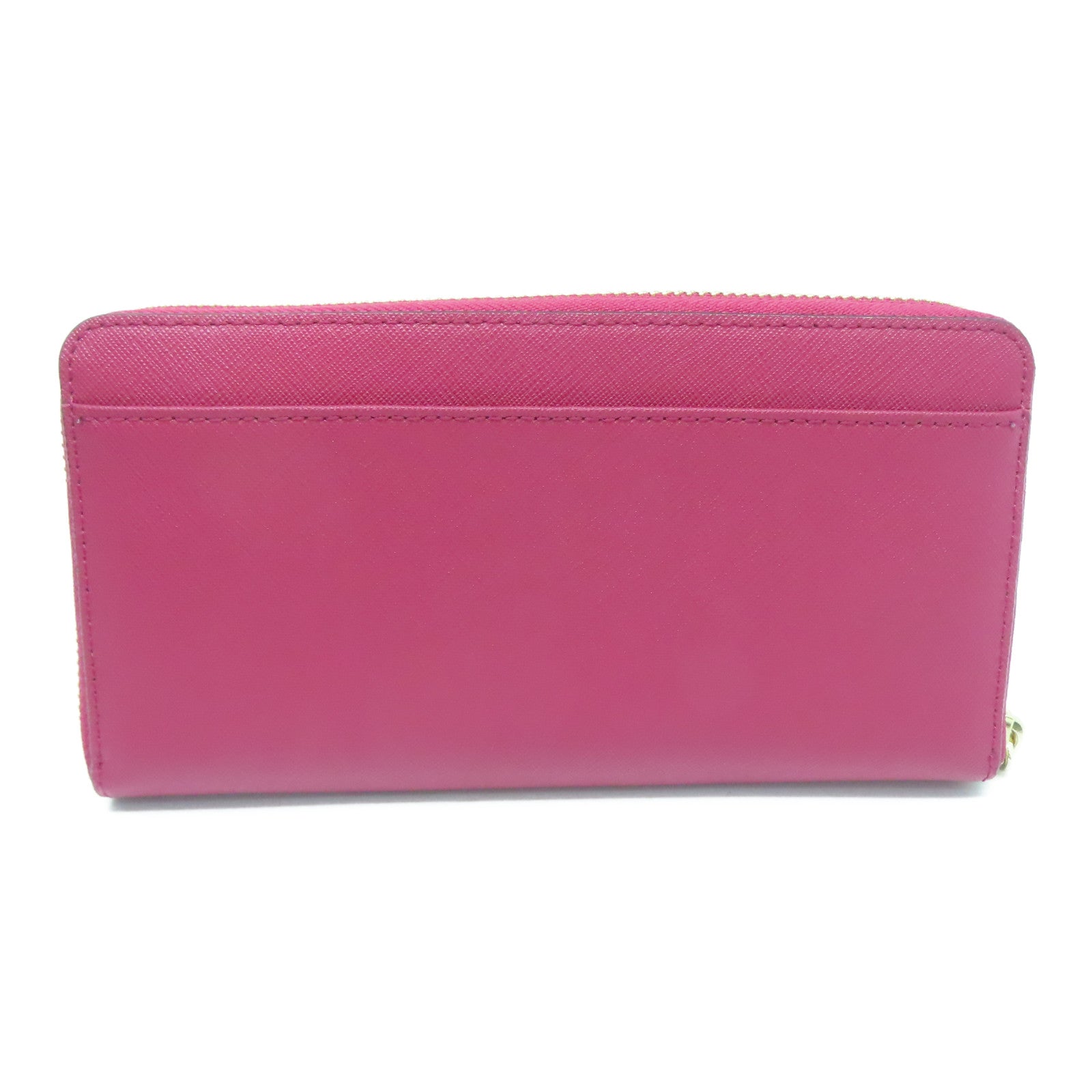 Kate Spade 塗層帆布Long Wallet金扣長錢包紫紅色