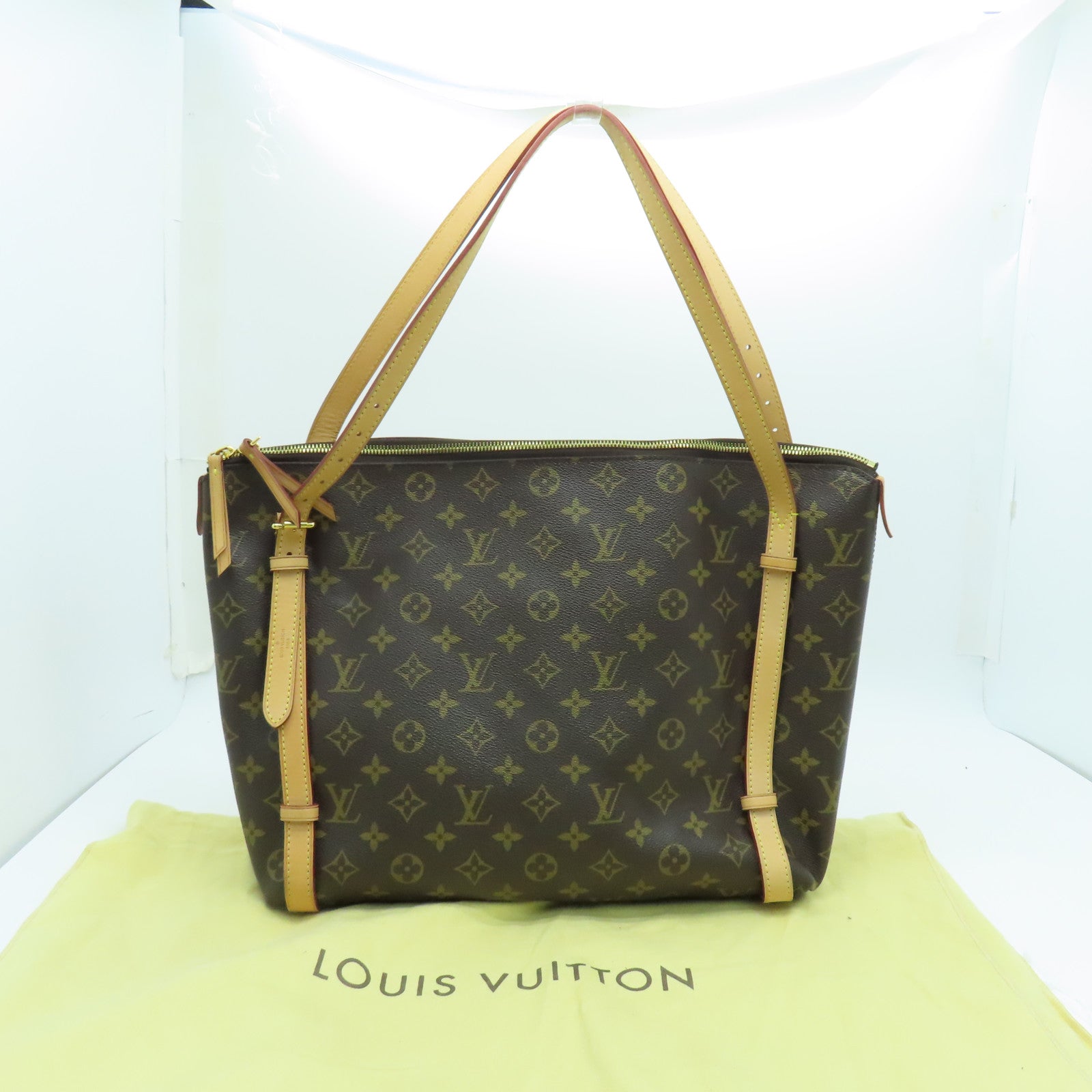 LOUIS VUITTON Monogram Tuileries Tote Bag金扣手挽袋啡色