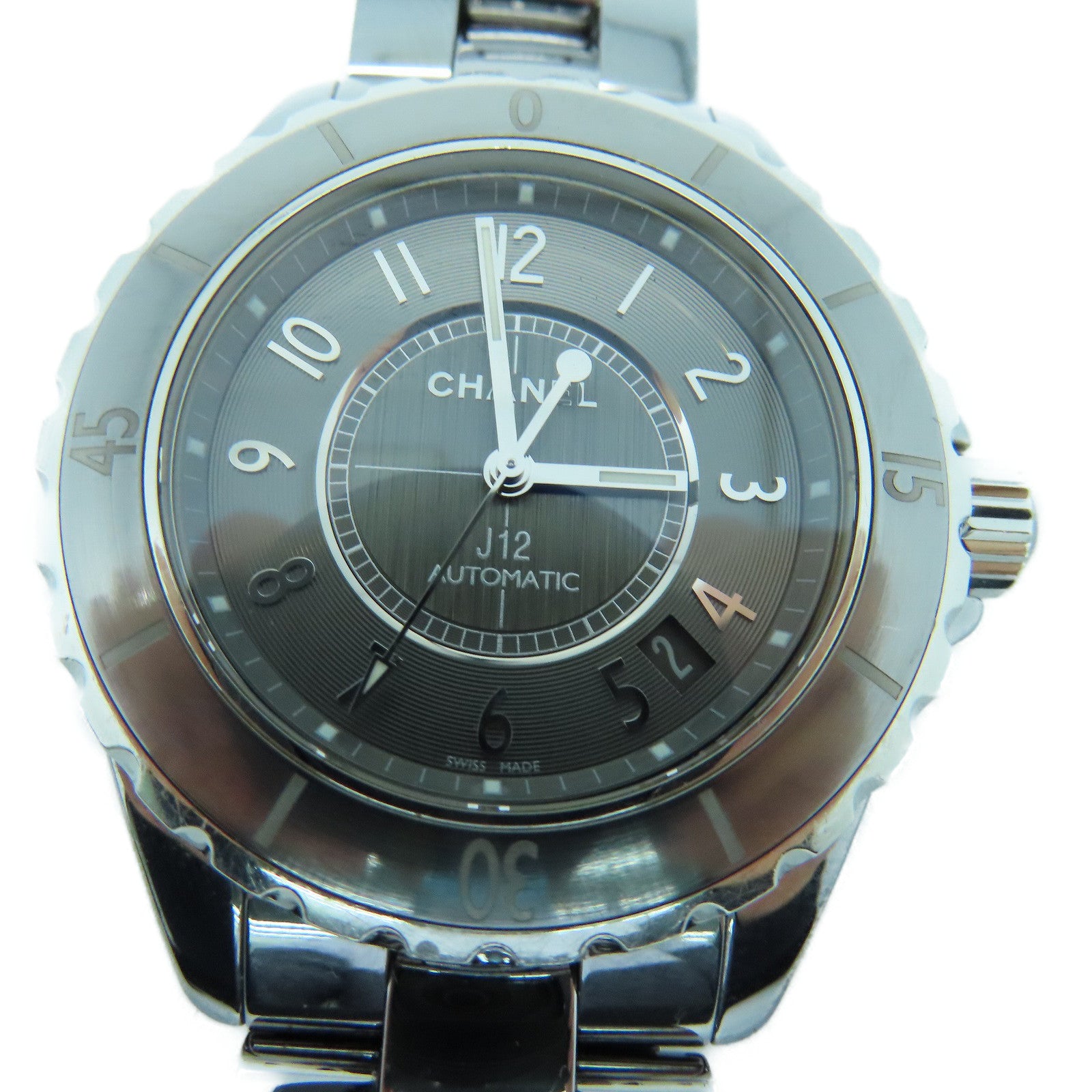 CHANEL J12 Stainless Steel Watch Automatic Movement Gray