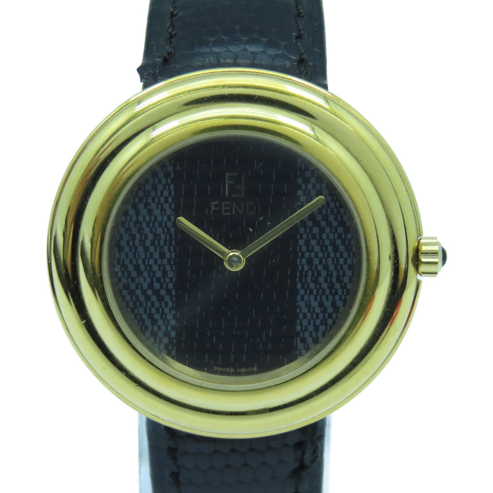 FENDI Watch310不鏽鋼手錶石英機芯黑色/灰色
