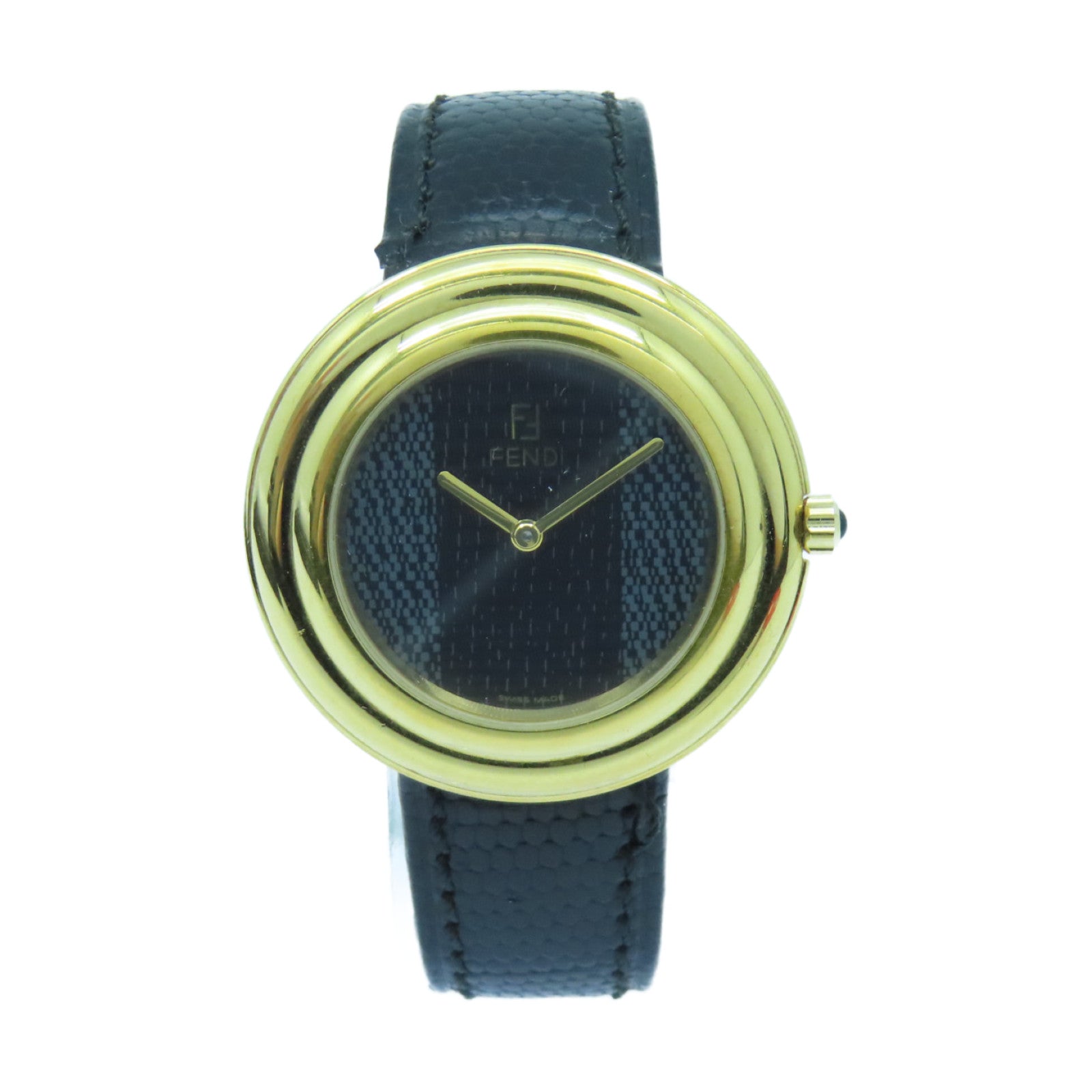 FENDI Watch310不鏽鋼手錶石英機芯黑色/灰色