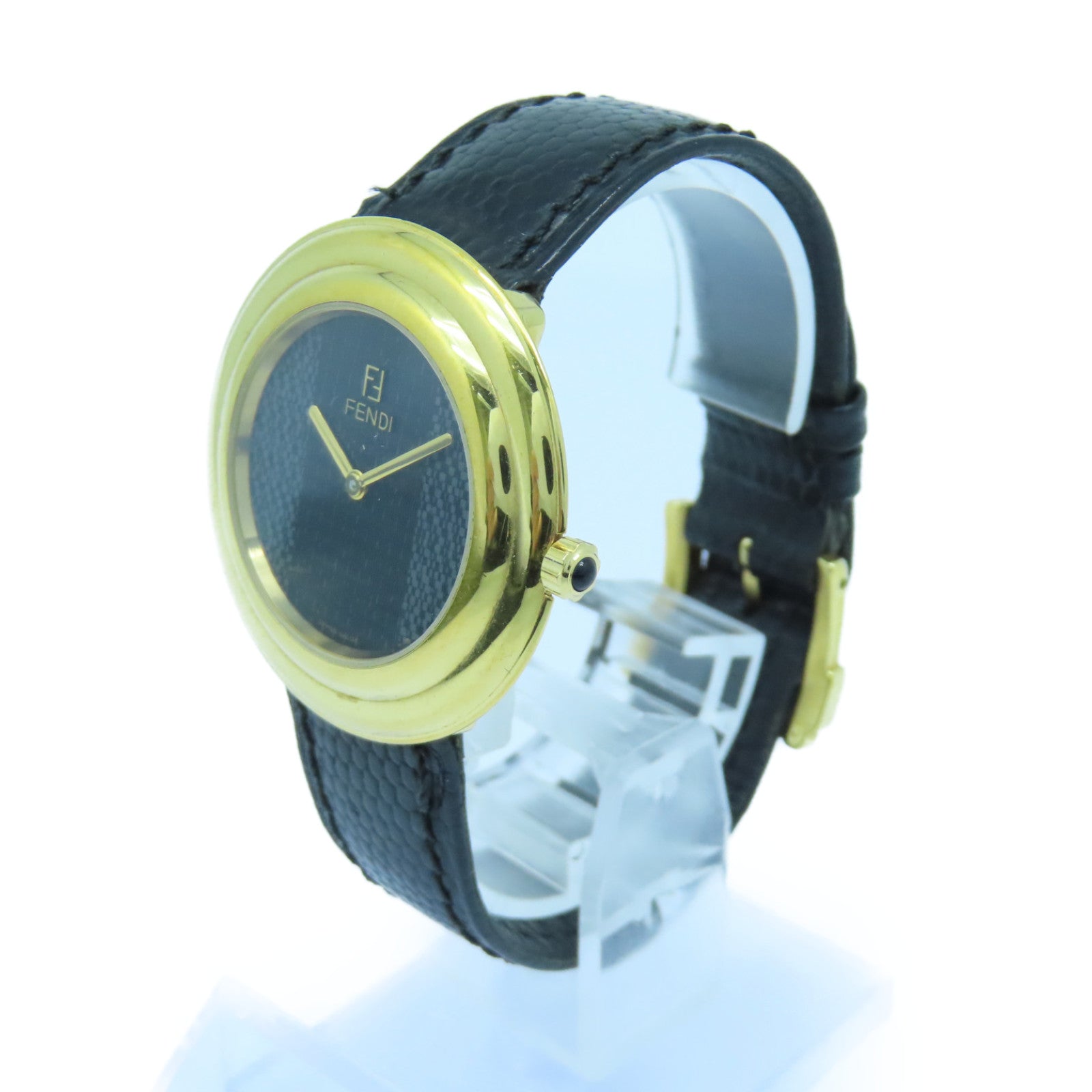 FENDI Watch310不鏽鋼手錶石英機芯黑色/灰色