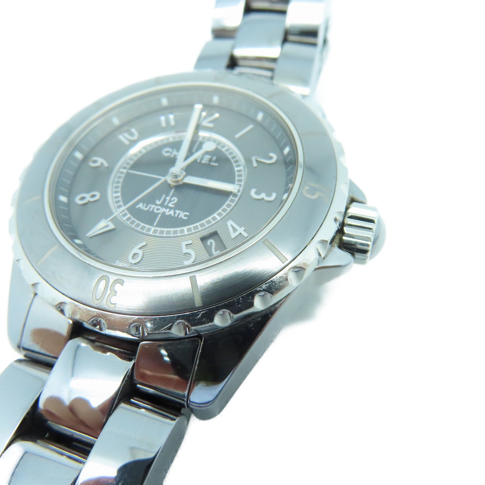CHANEL J12 Stainless Steel Watch Automatic Movement Gray