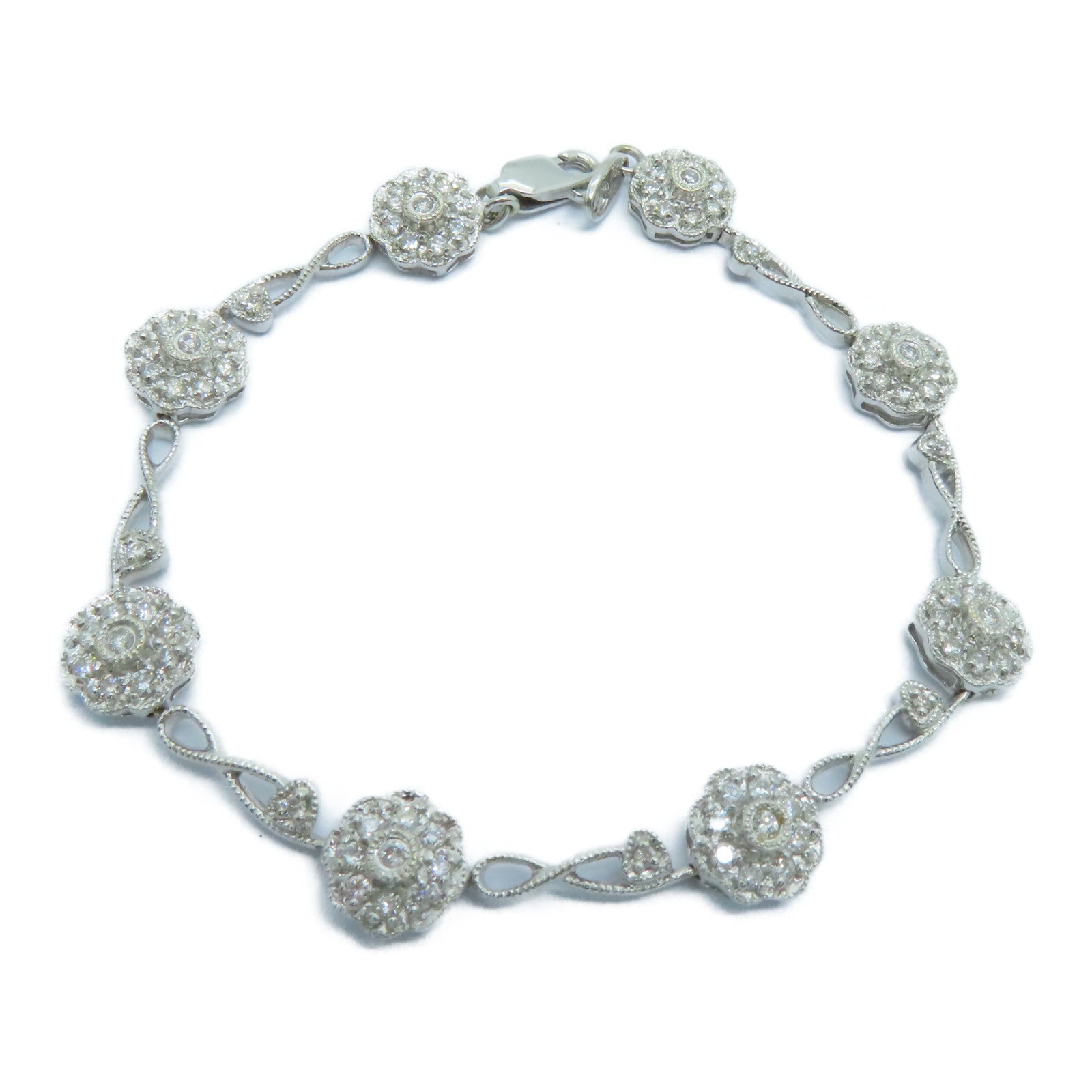 JEWELRY 18K白金Diamond Bracelet钻石手链