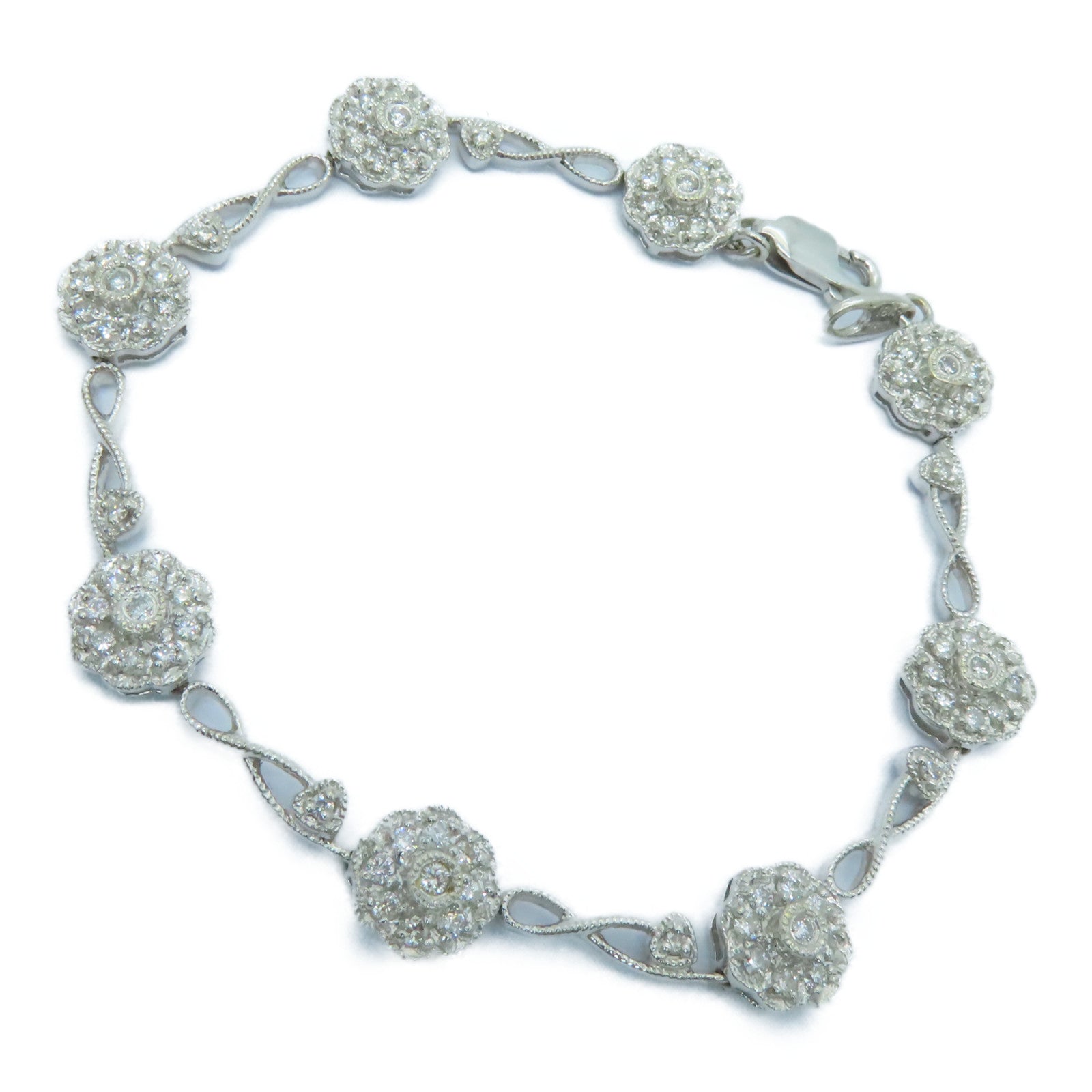 JEWELRY 18K白金Diamond Bracelet钻石手链