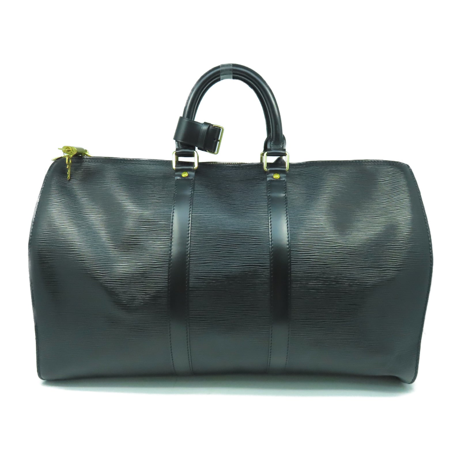 LOUIS VUITTON Epi Keepall 45金扣旅行袋黑色