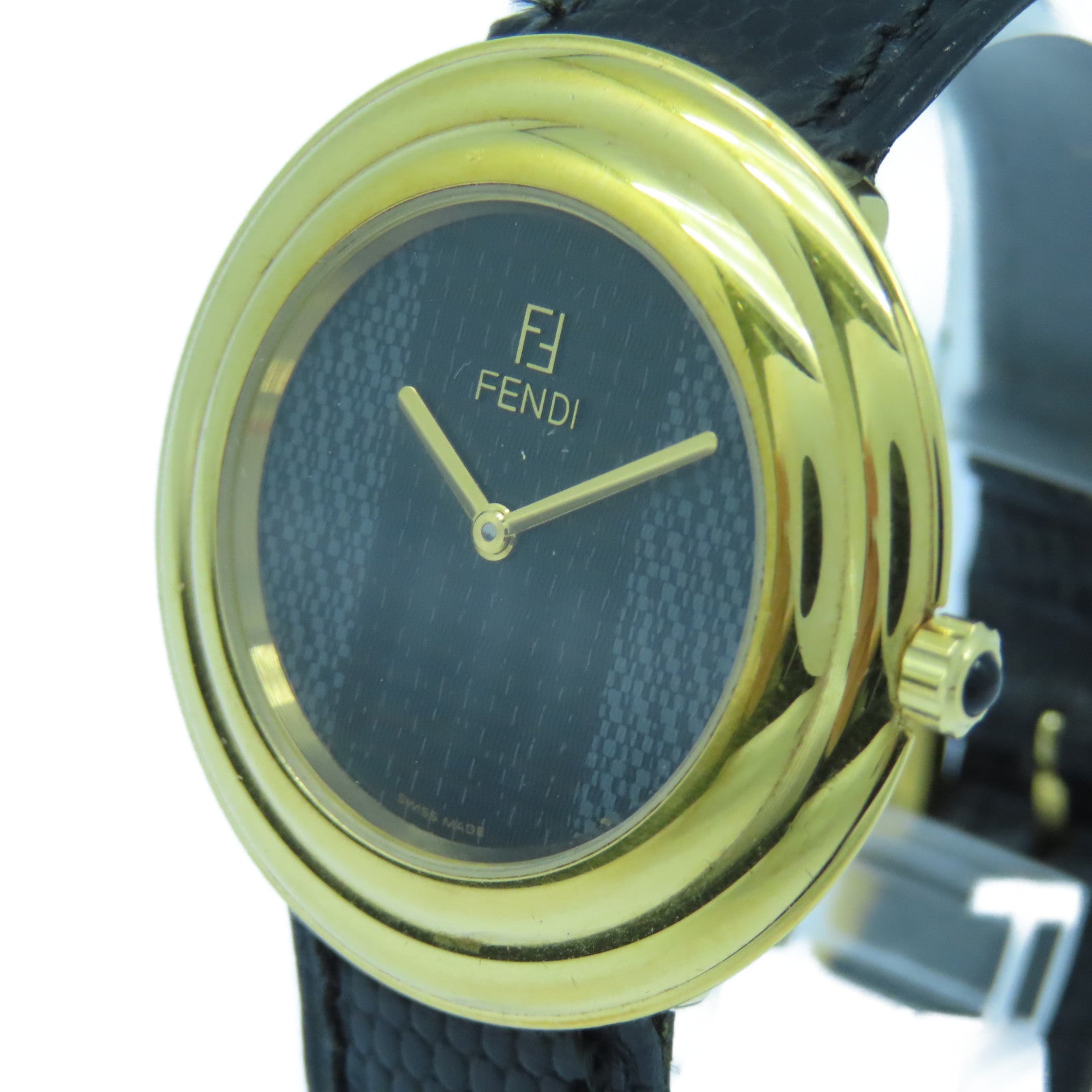 FENDI Watch310不鏽鋼手錶石英機芯黑色/灰色