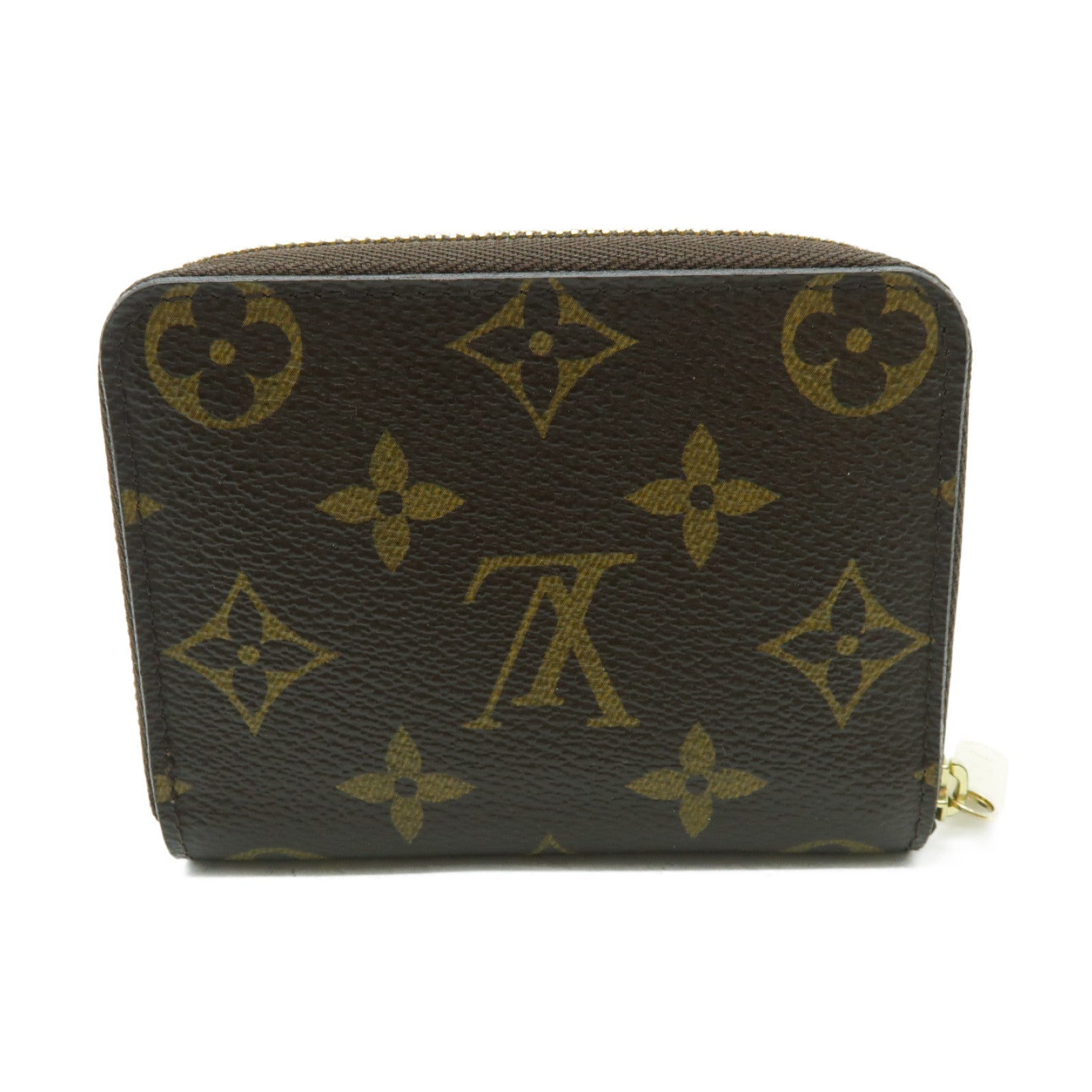 LOUIS VUITTON Monogram Zippy Coin Purse金扣零錢包啡色