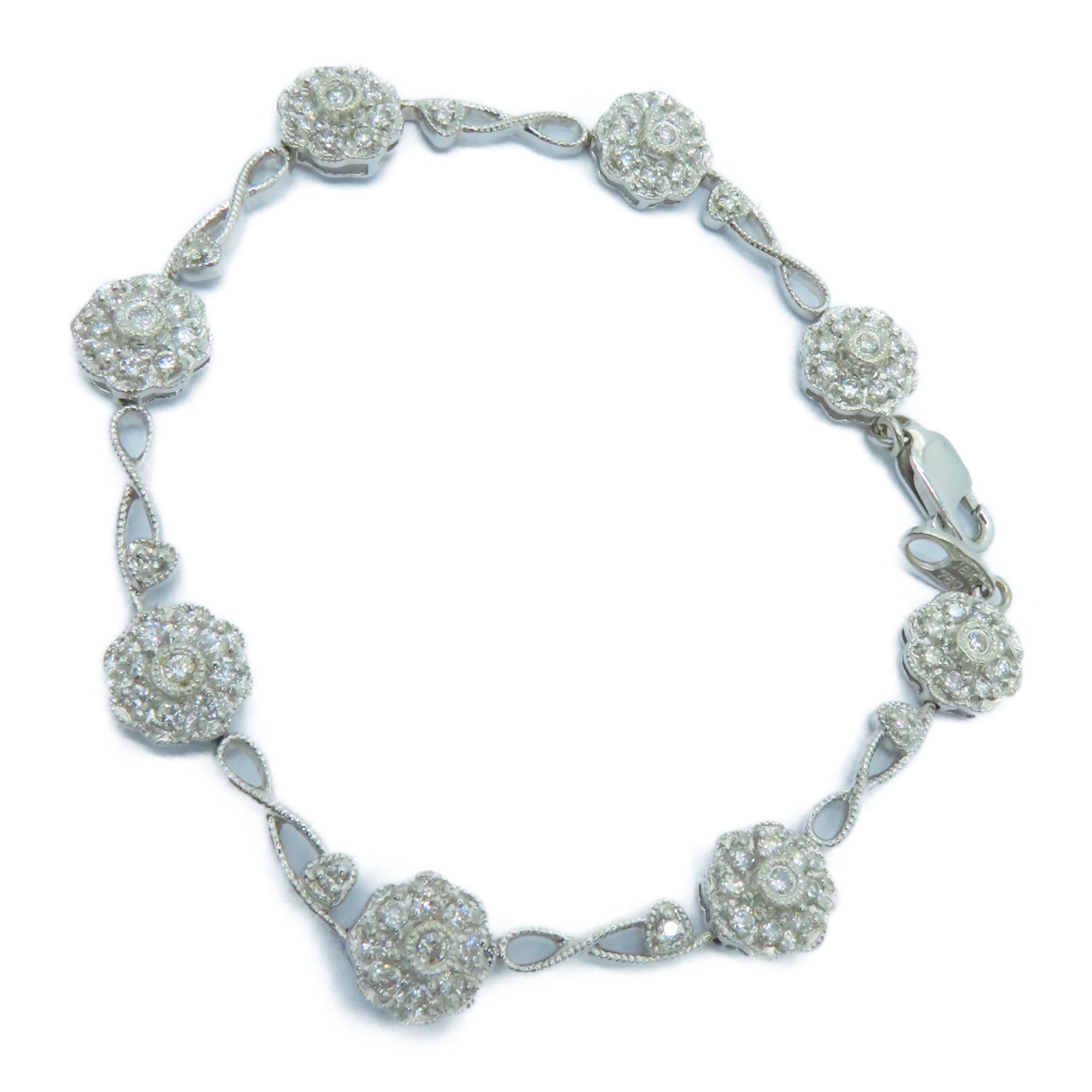 JEWELRY 18K白金Diamond Bracelet钻石手链