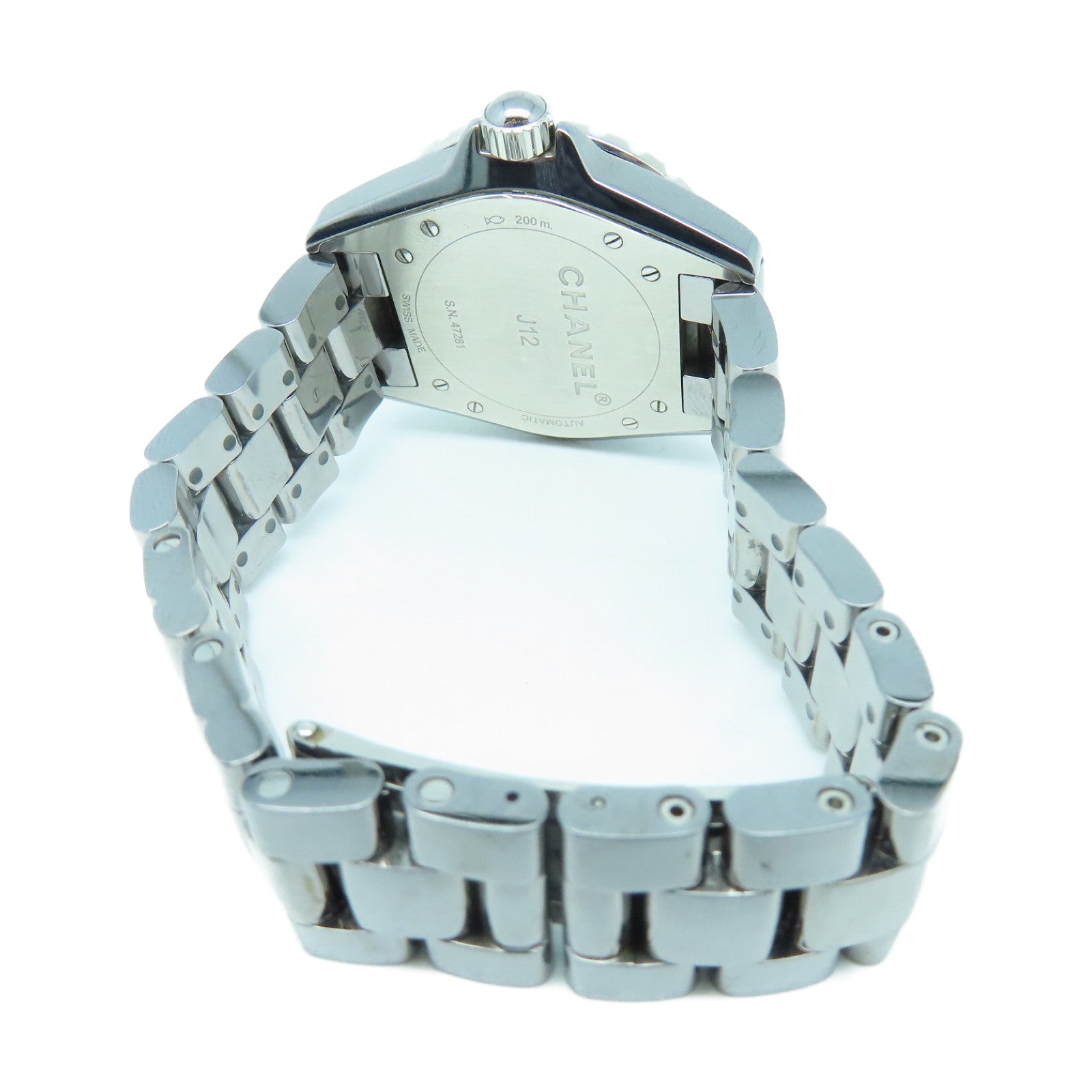 CHANEL J12 Stainless Steel Watch Automatic Movement Gray