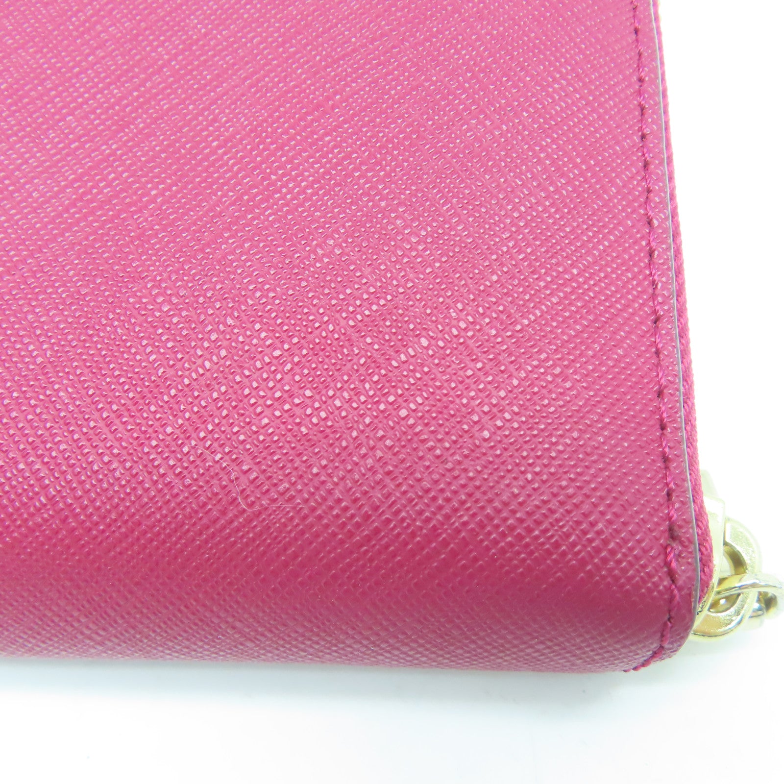 Kate Spade 塗層帆布Long Wallet金扣長錢包紫紅色