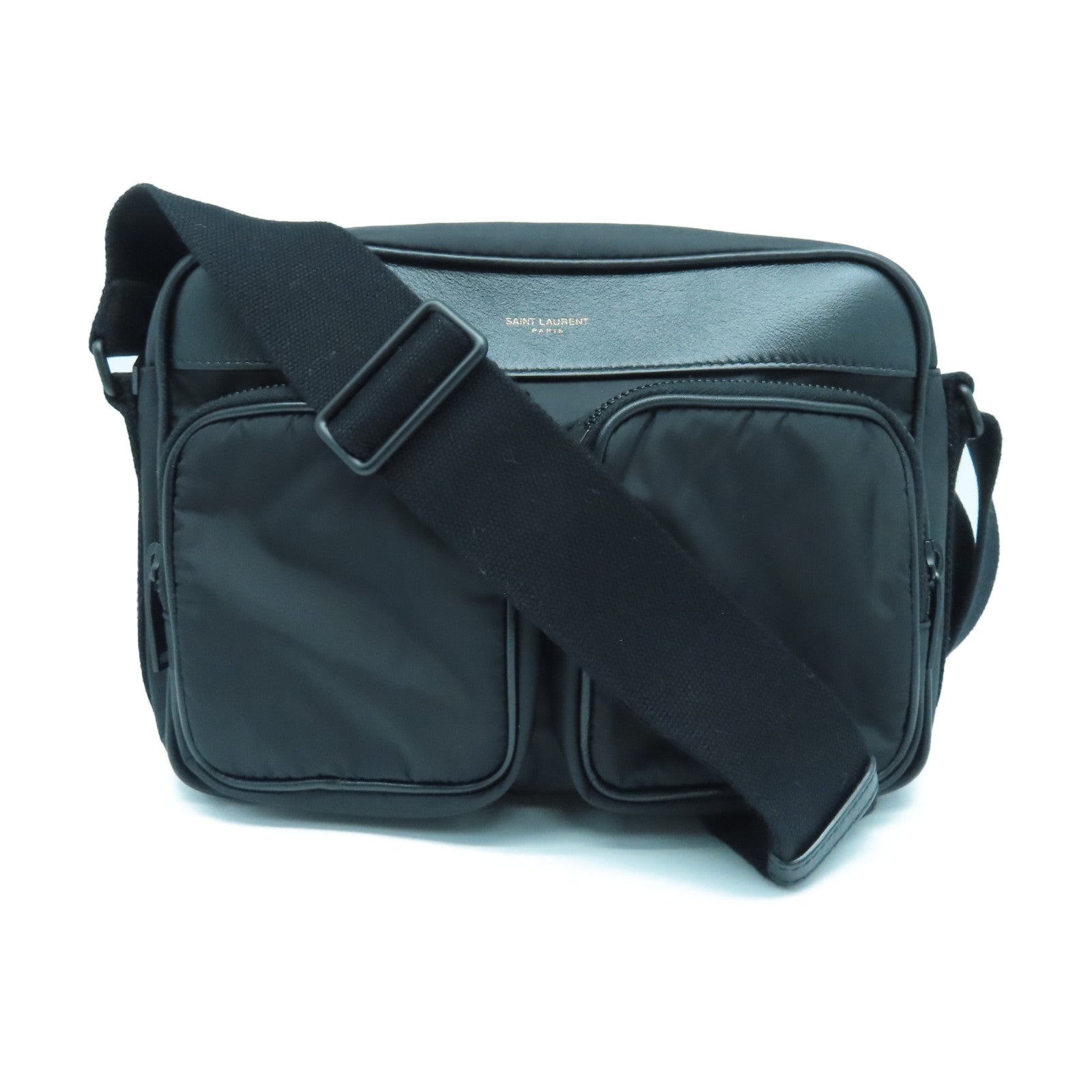 YVES SAINT LAURENT Nylon Shoulder Bag Black