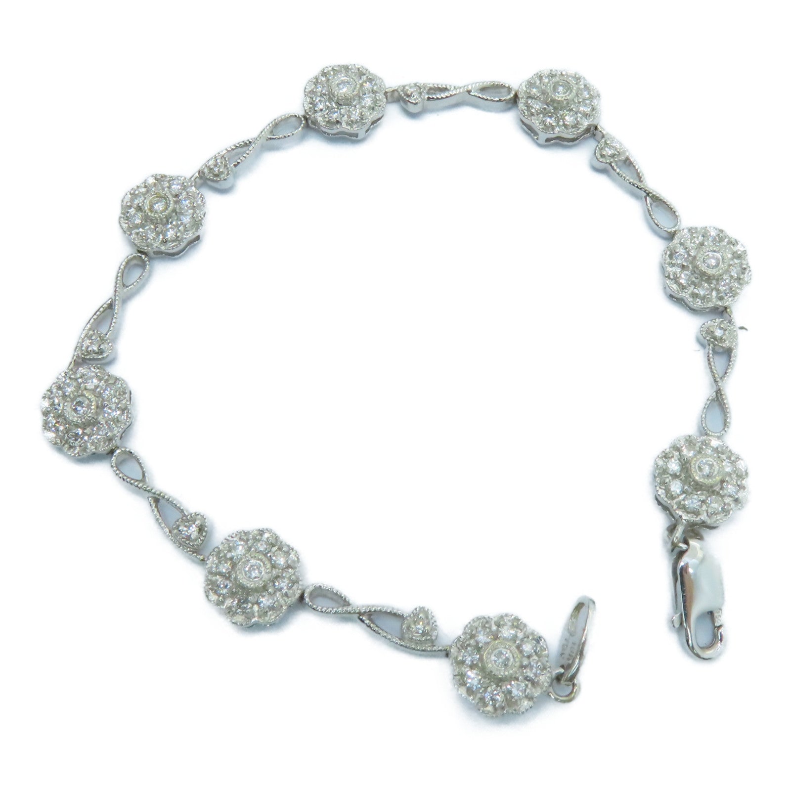 JEWELRY 18K白金Diamond Bracelet钻石手链