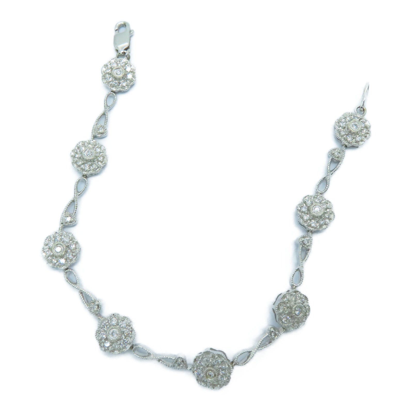 JEWELRY 18K白金Diamond Bracelet钻石手链