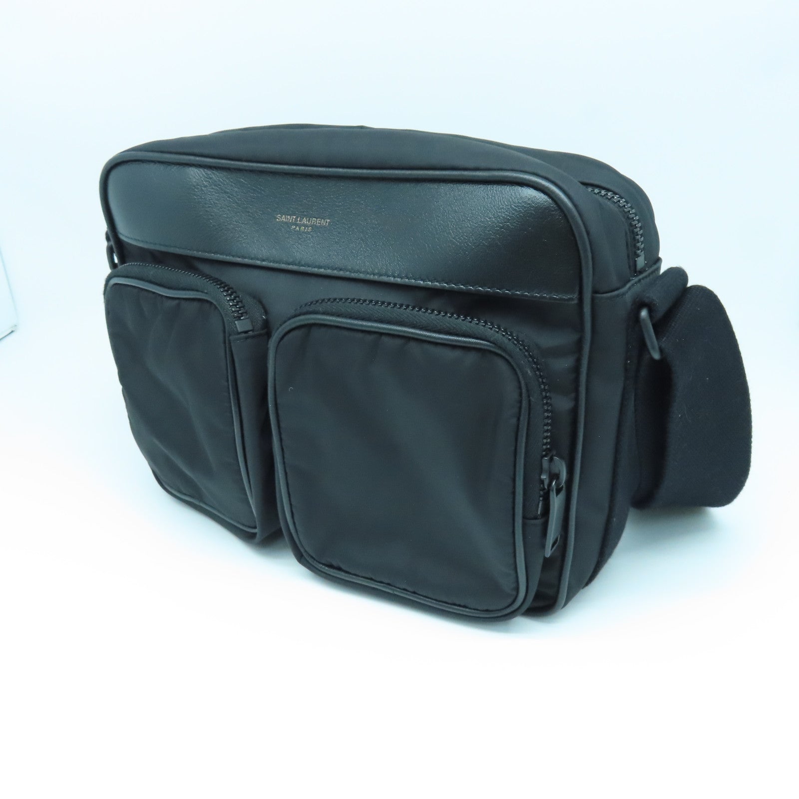 YVES SAINT LAURENT Nylon Shoulder Bag Black