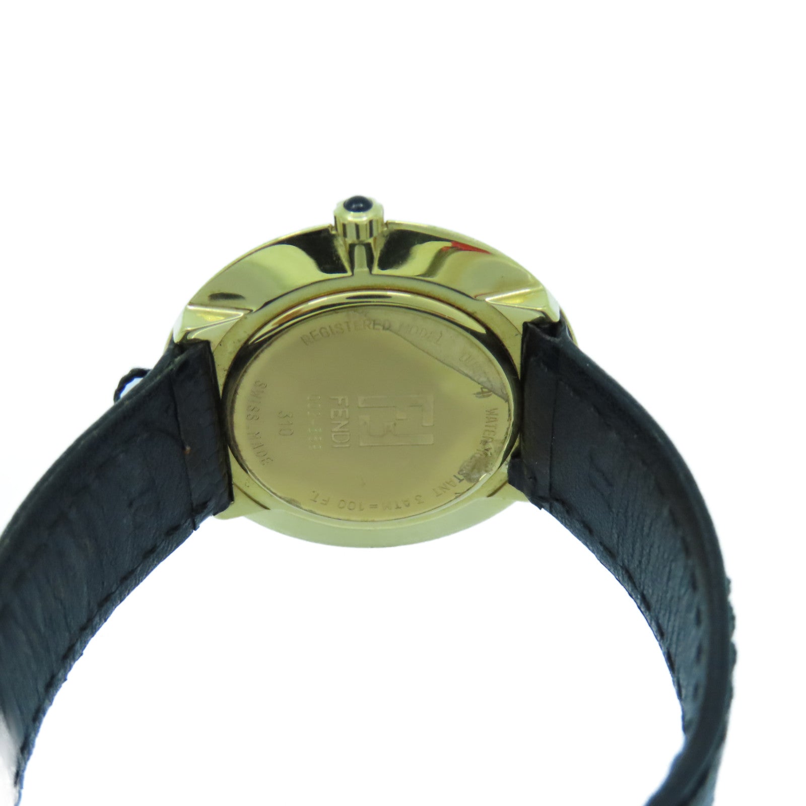 FENDI Watch310不鏽鋼手錶石英機芯黑色/灰色