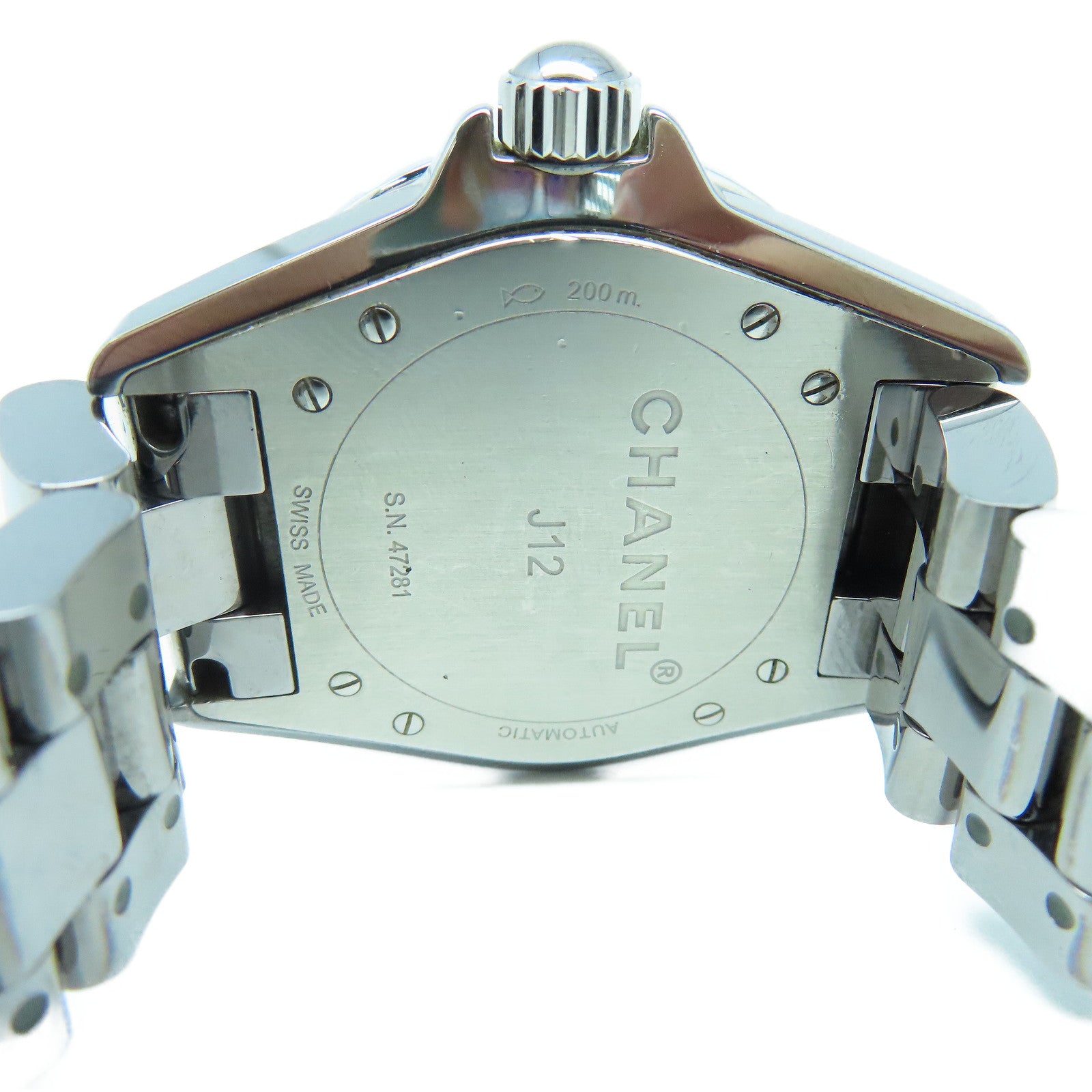 CHANEL J12 Stainless Steel Watch Automatic Movement Gray
