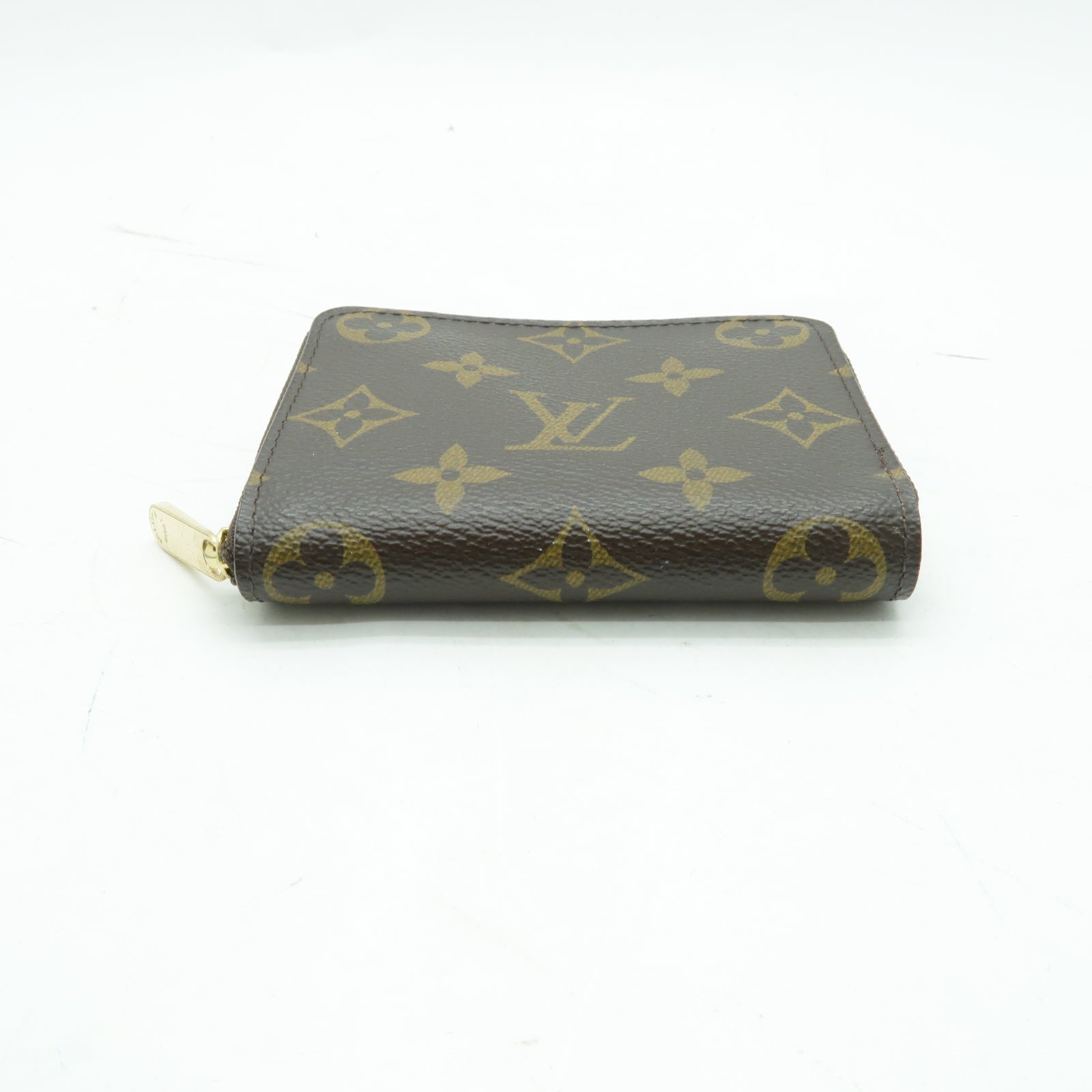 LOUIS VUITTON Monogram Zippy Coin Purse金扣零錢包啡色