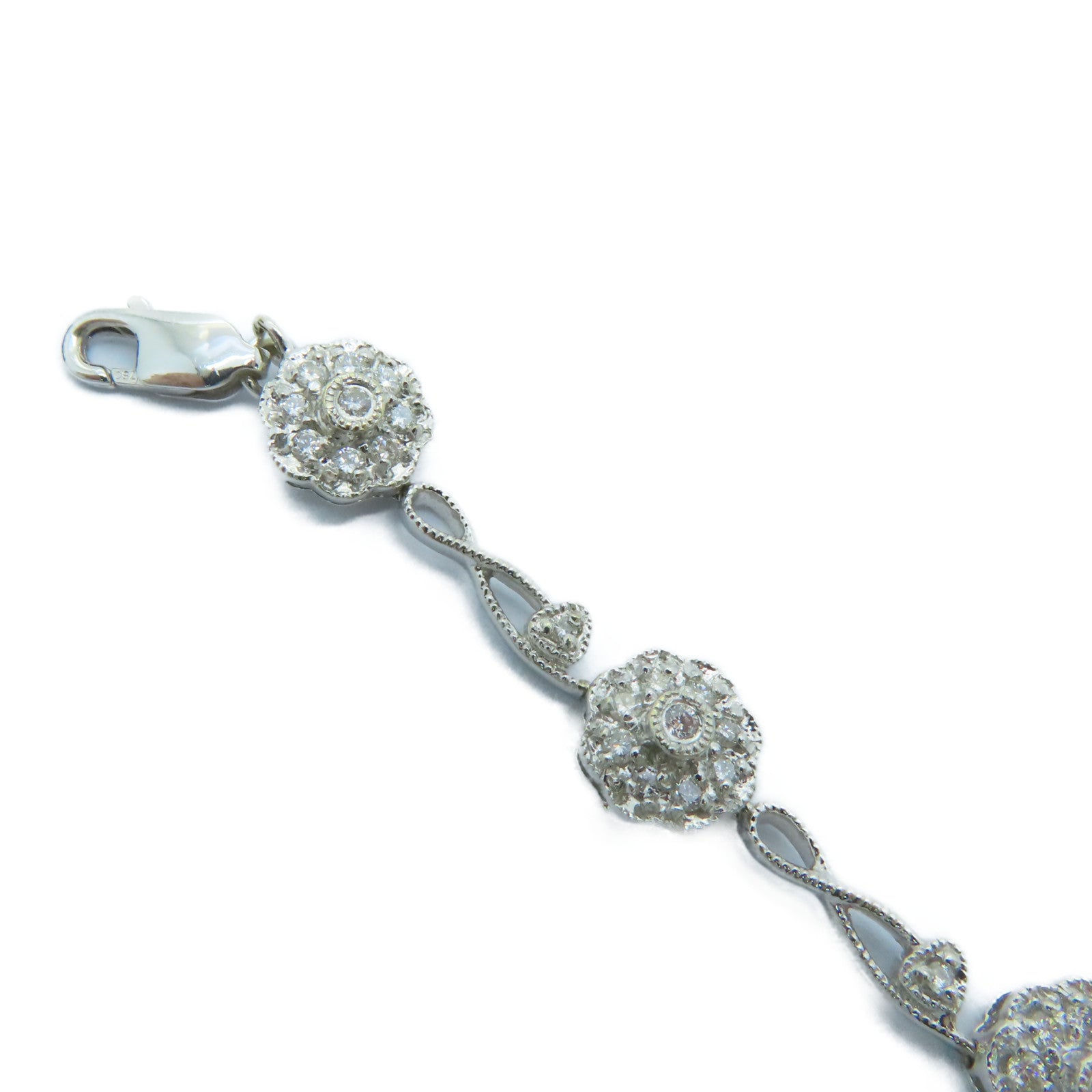 JEWELRY 18K白金Diamond Bracelet钻石手链