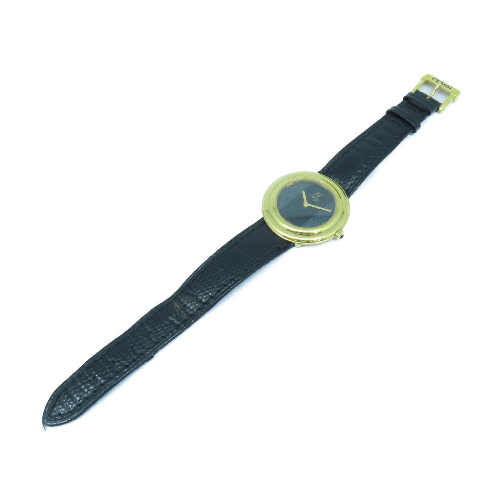 FENDI Watch310不鏽鋼手錶石英機芯黑色/灰色