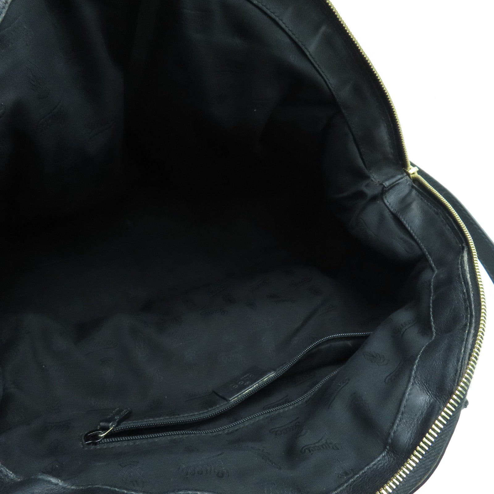 GUCCI 牛皮皮革2 Way Shoulder手挽肩背两用袋金扣黑色