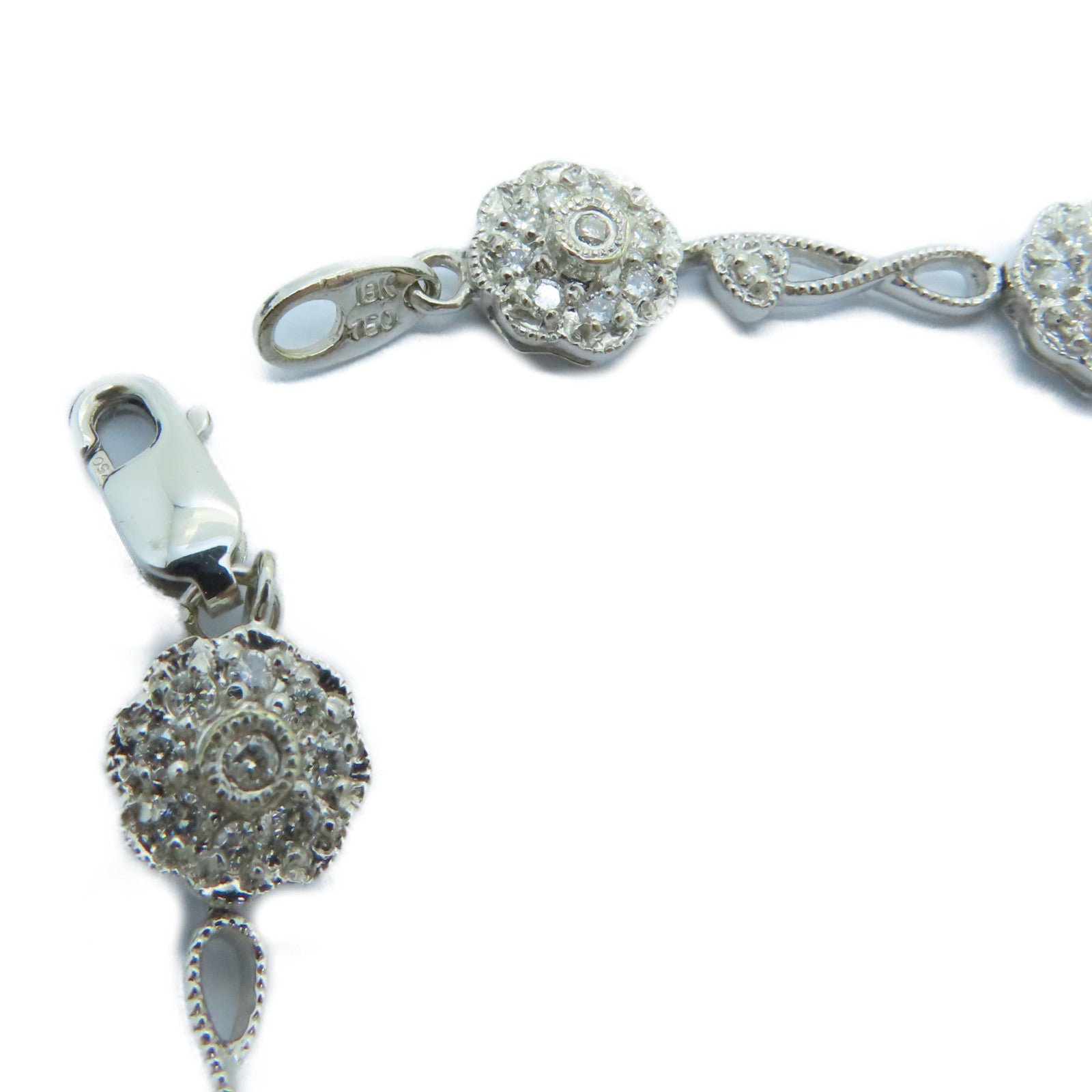 JEWELRY 18K白金Diamond Bracelet钻石手链