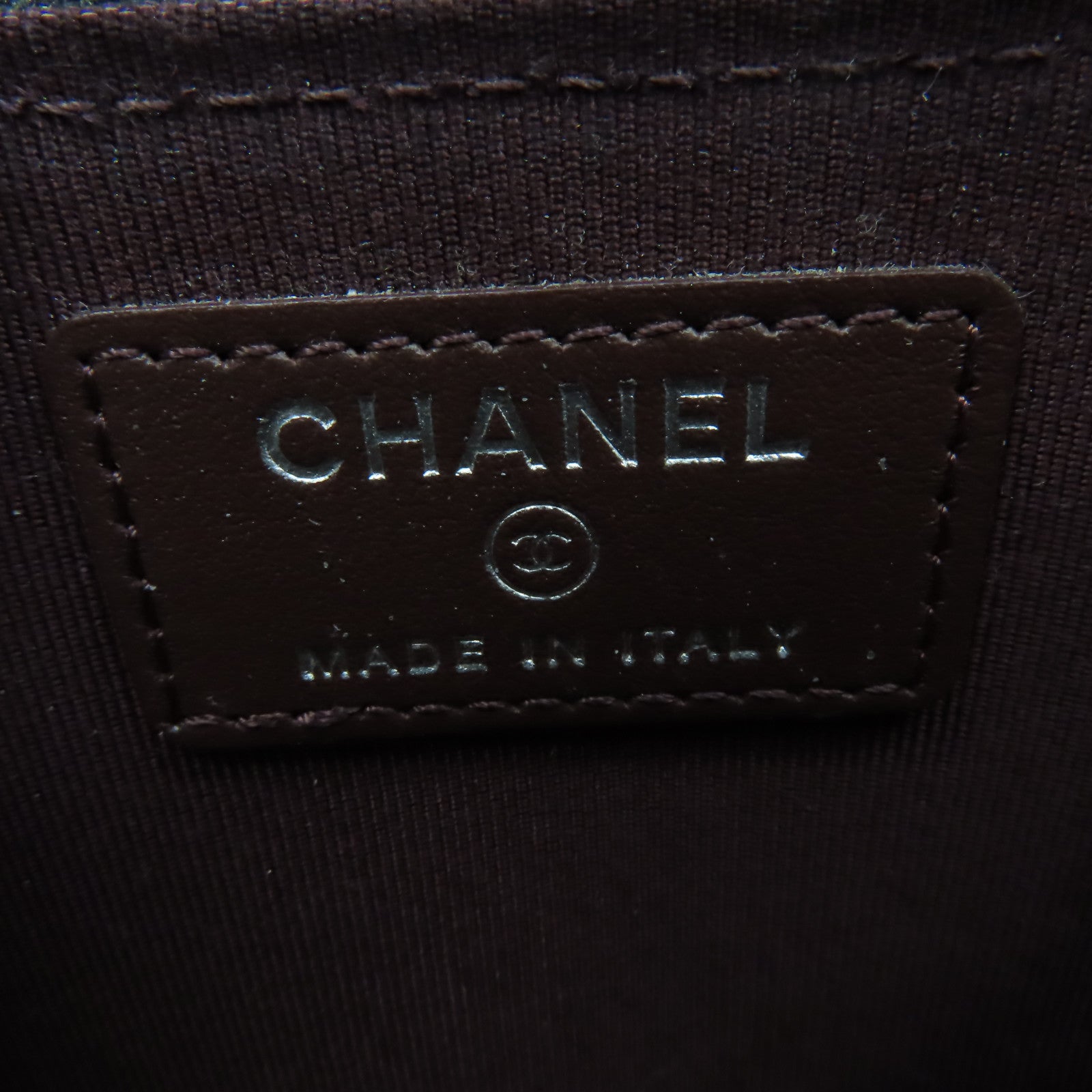 CHANEL 菱格Caviar皮革Card Case銀扣卡片套黑色