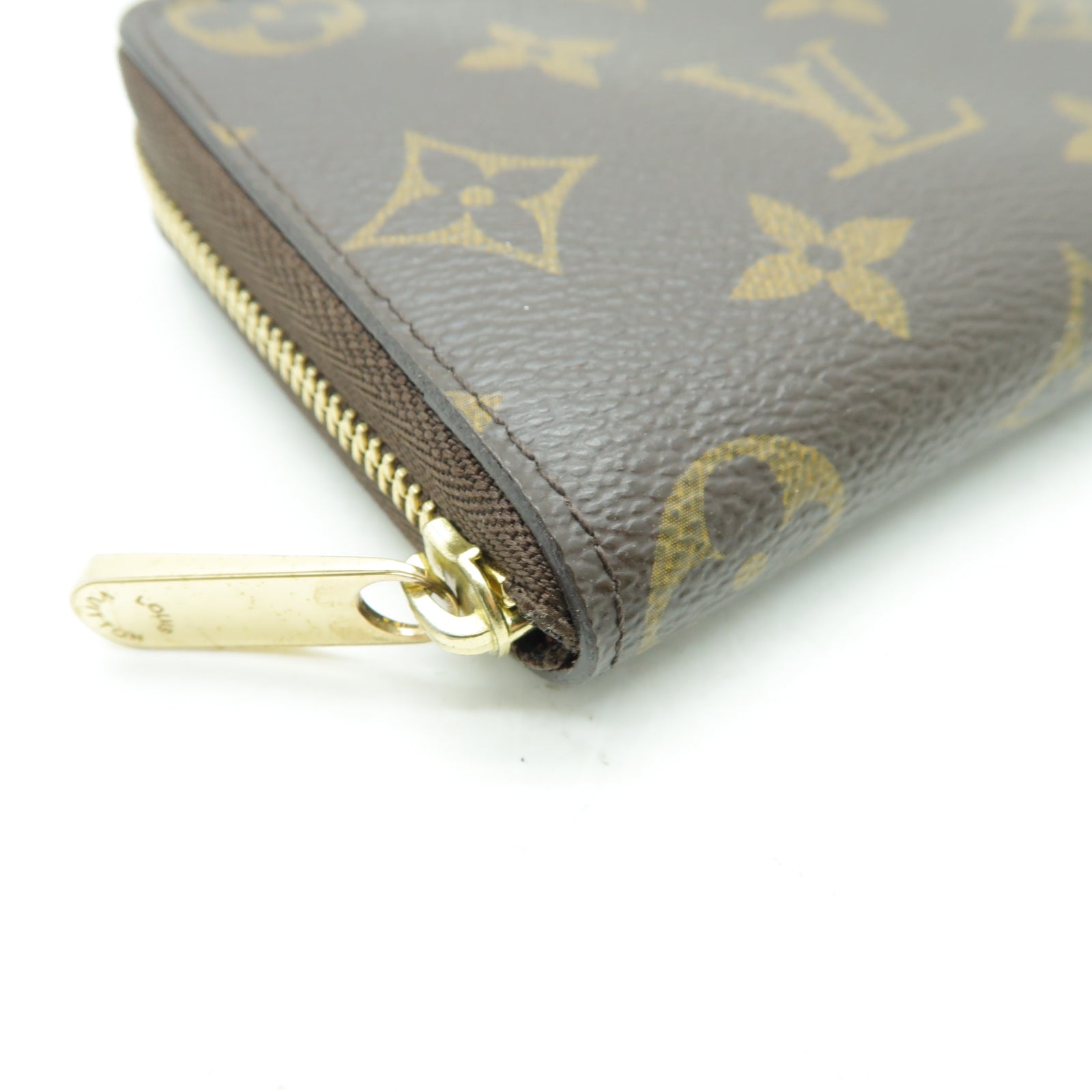 LOUIS VUITTON Monogram Zippy Coin Purse金扣零錢包啡色