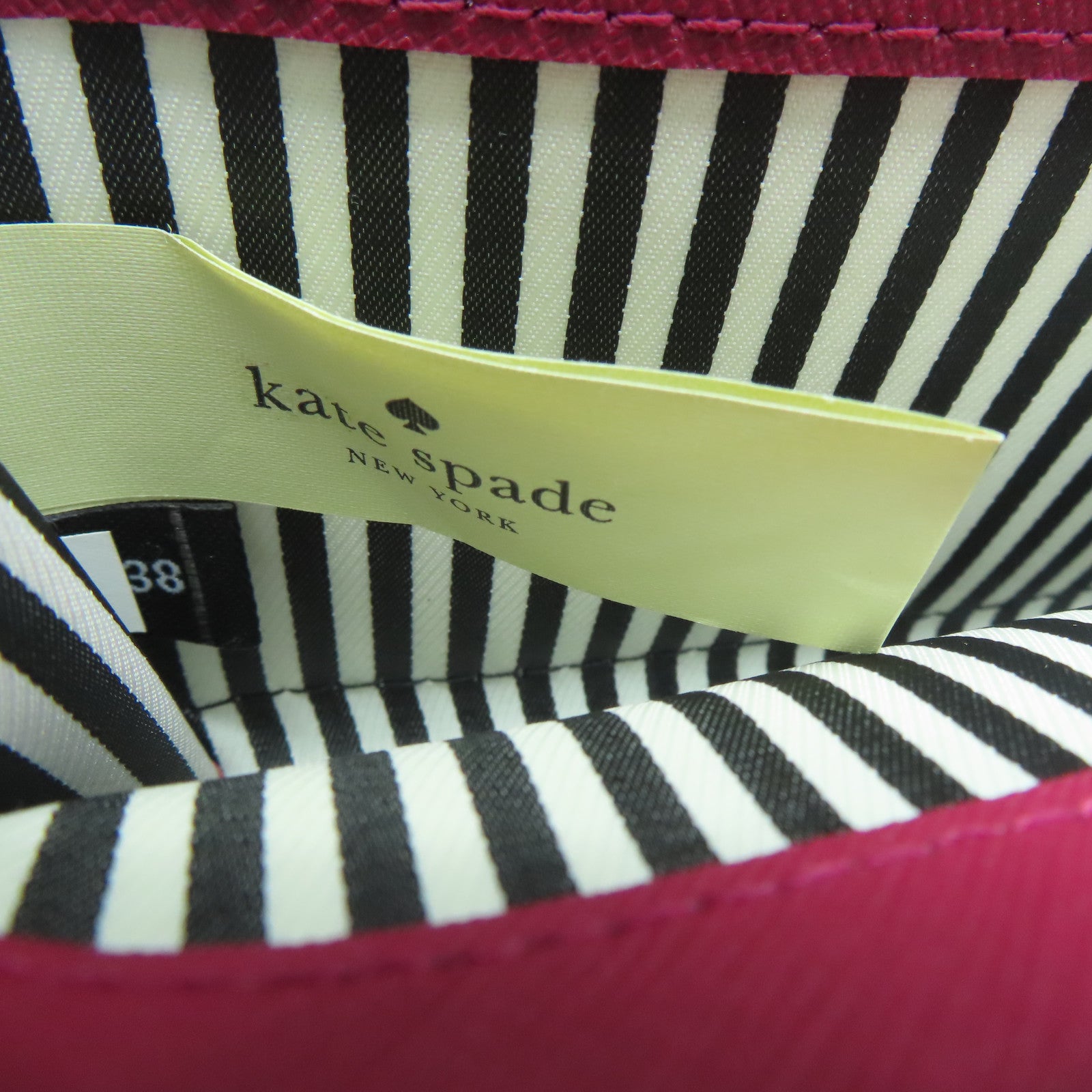 Kate Spade 塗層帆布Long Wallet金扣長錢包紫紅色