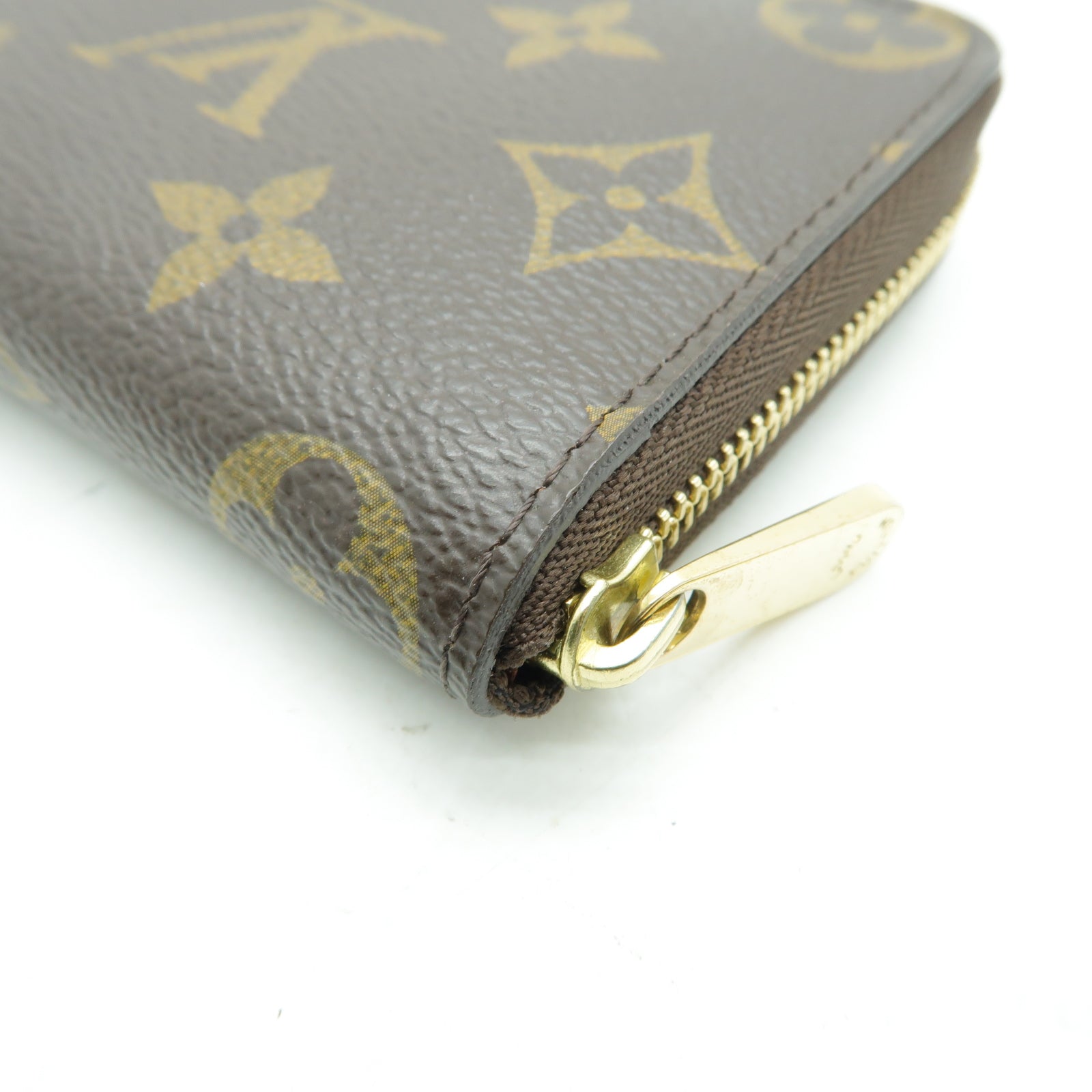 LOUIS VUITTON Monogram Zippy Coin Purse金扣零錢包啡色