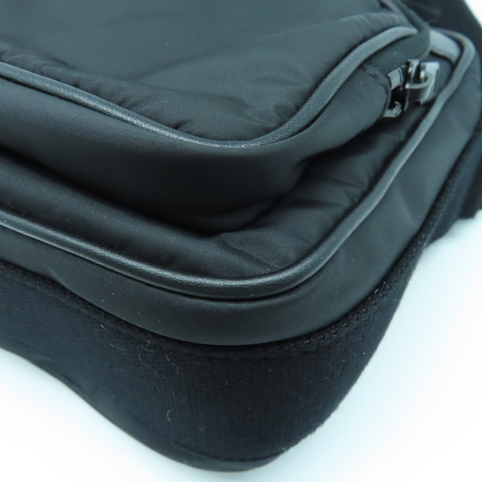 YVES SAINT LAURENT Nylon Shoulder Bag Black