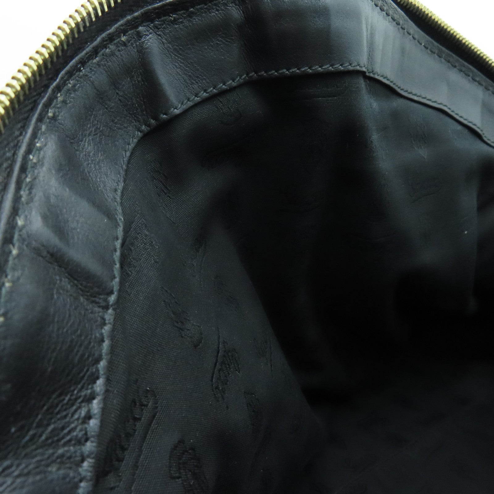 GUCCI 牛皮皮革2 Way Shoulder手挽肩背两用袋金扣黑色