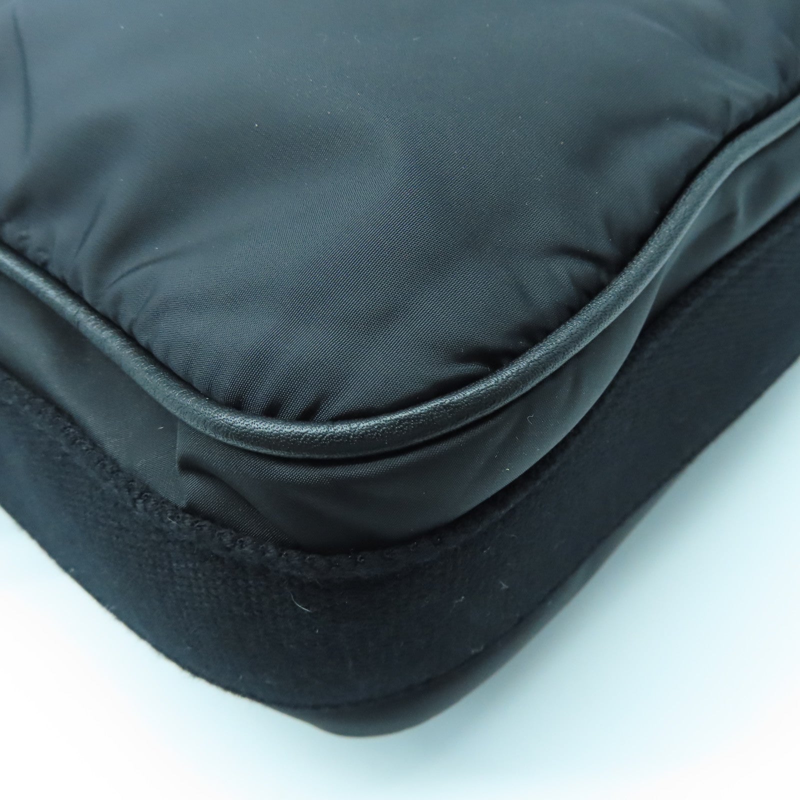 YVES SAINT LAURENT Nylon Shoulder Bag Black