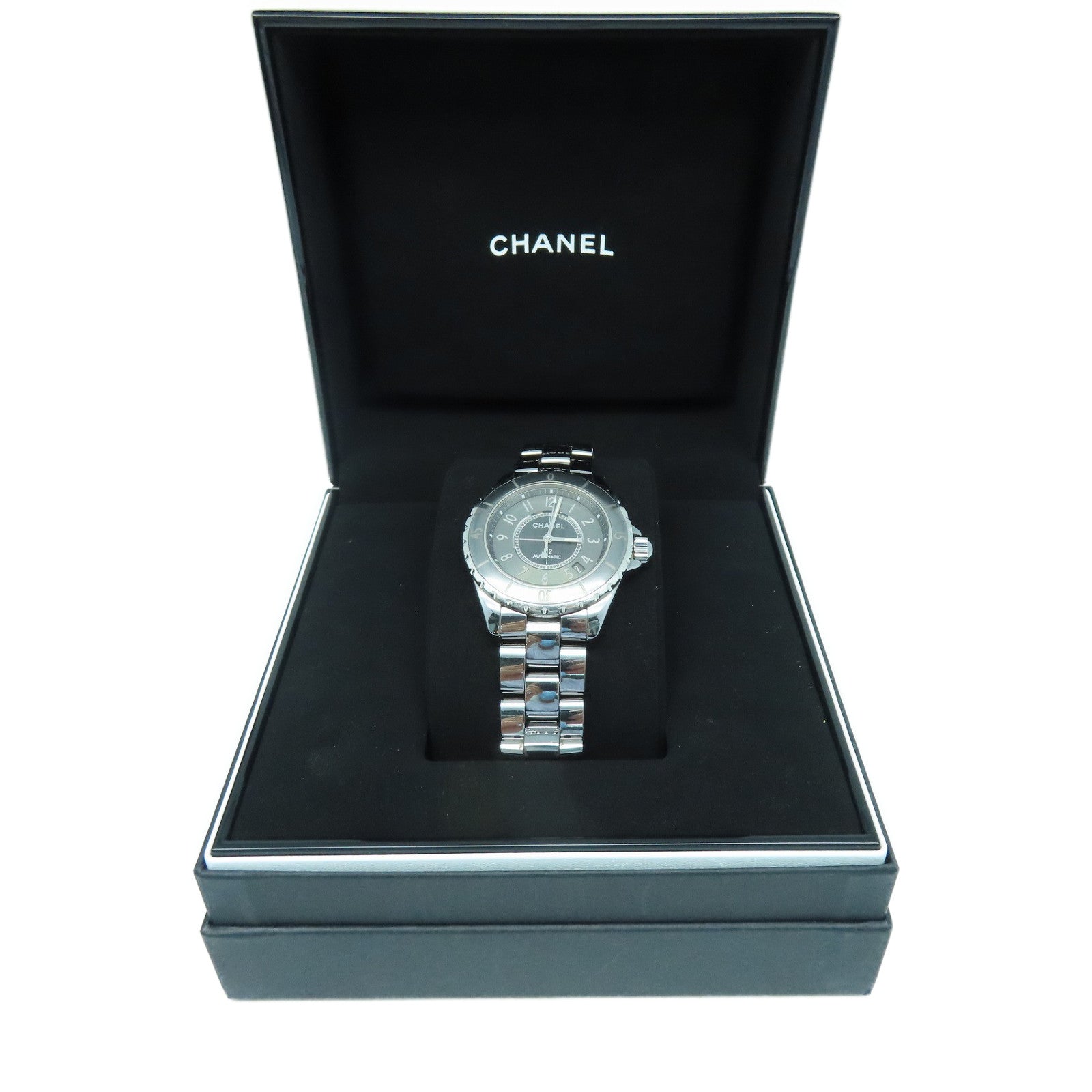 CHANEL J12 Stainless Steel Watch Automatic Movement Gray