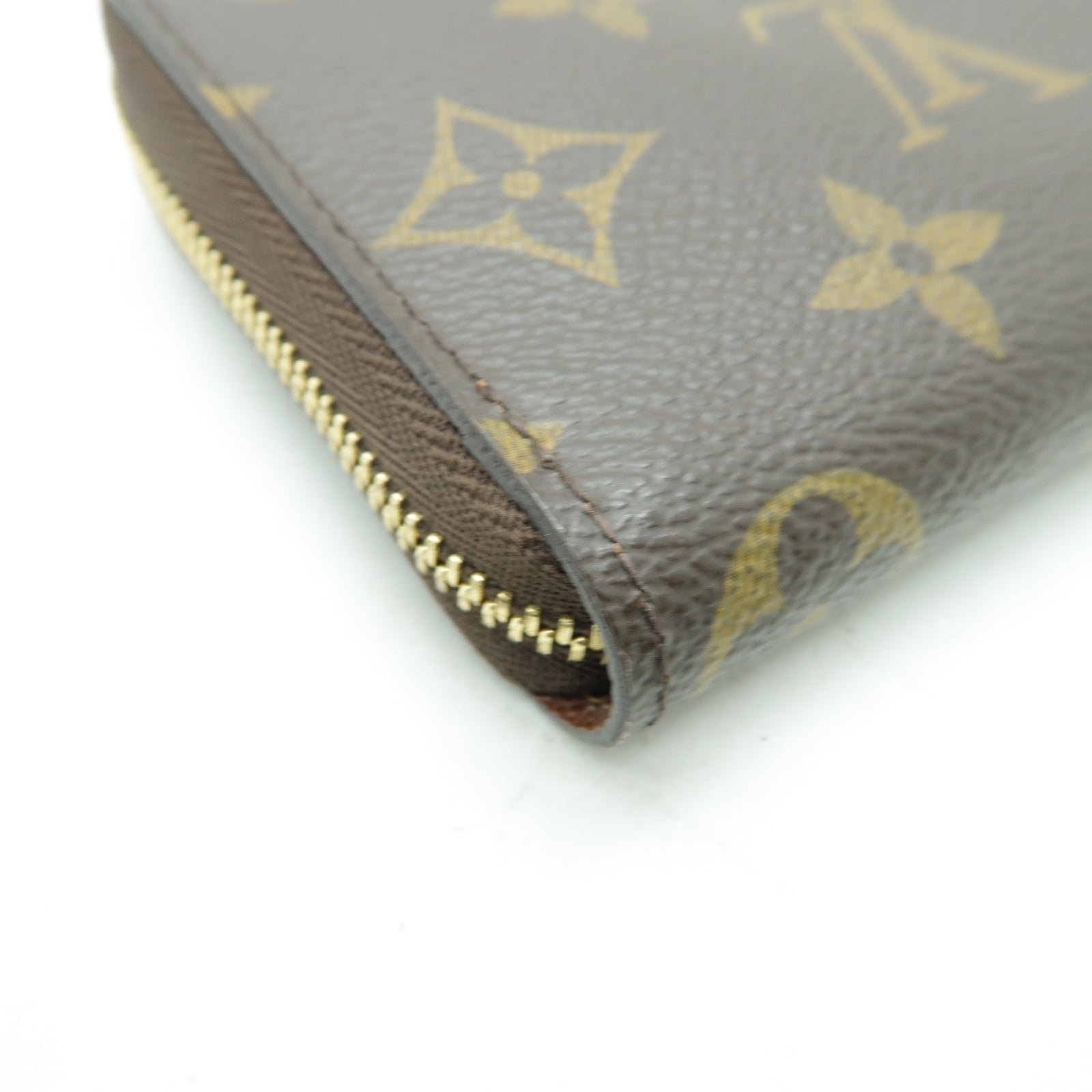 LOUIS VUITTON Monogram Zippy Coin Purse金扣零錢包啡色