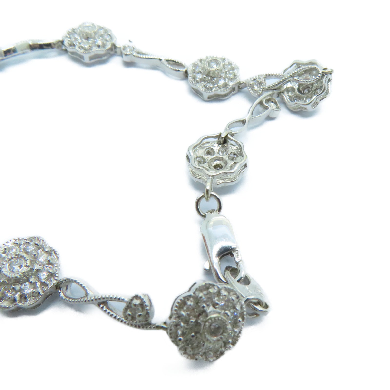 JEWELRY 18K白金Diamond Bracelet钻石手链