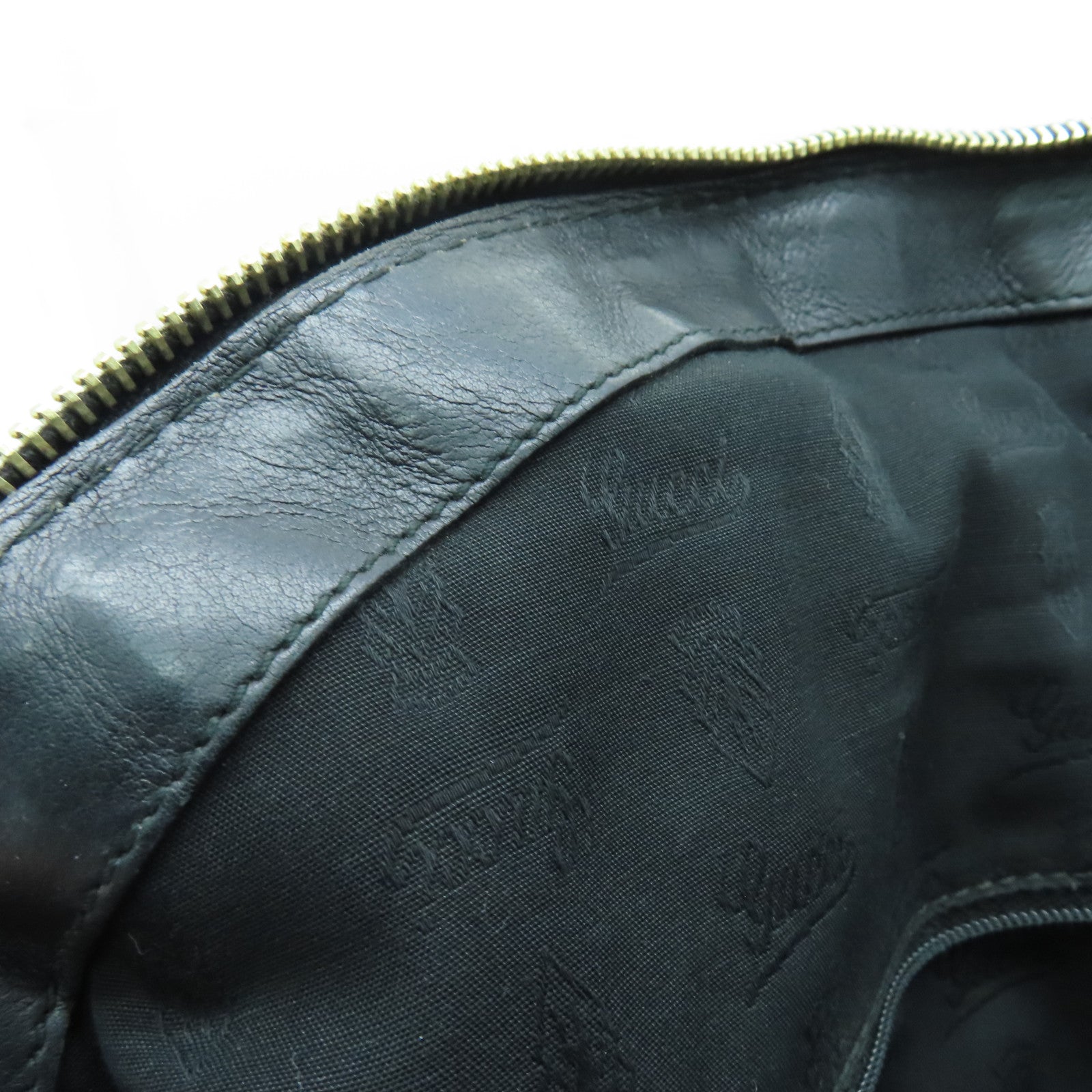 GUCCI 牛皮皮革2 Way Shoulder手挽肩背两用袋金扣黑色