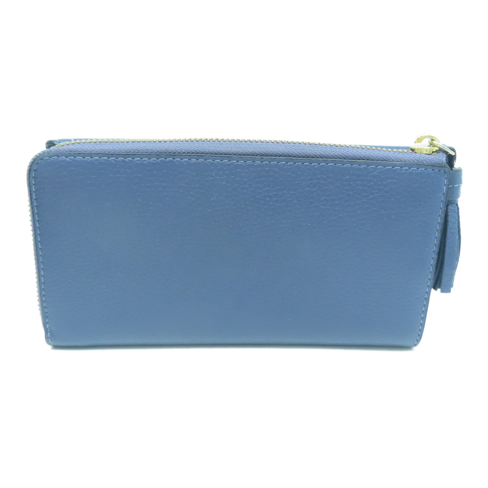 Kate Spade 牛皮皮革Long Wallet金扣长钱包蓝色