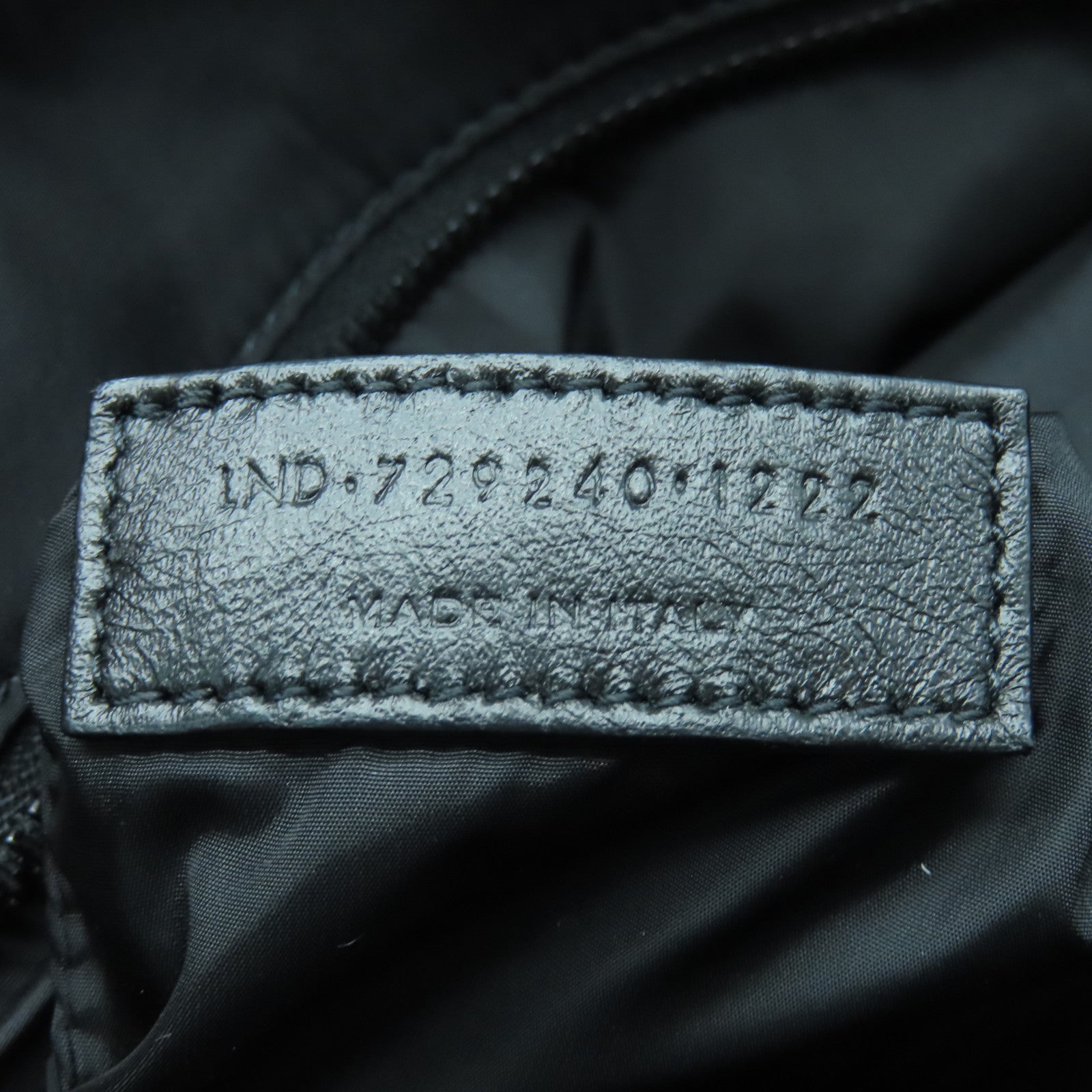 YVES SAINT LAURENT Nylon Shoulder Bag Black