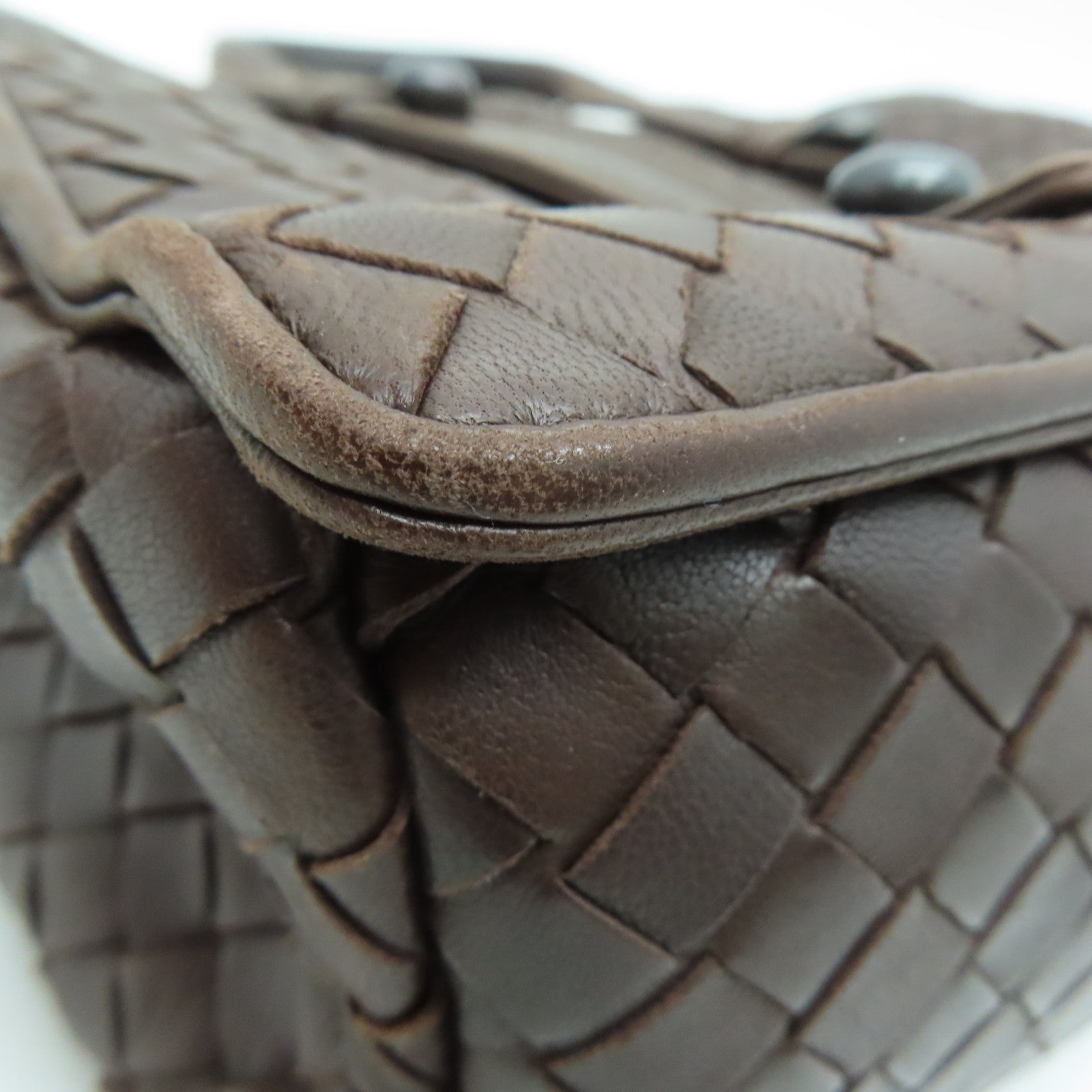 BOTTEGA VENETA 【激減優惠】牛皮皮革Hand Bag手挽袋啡色