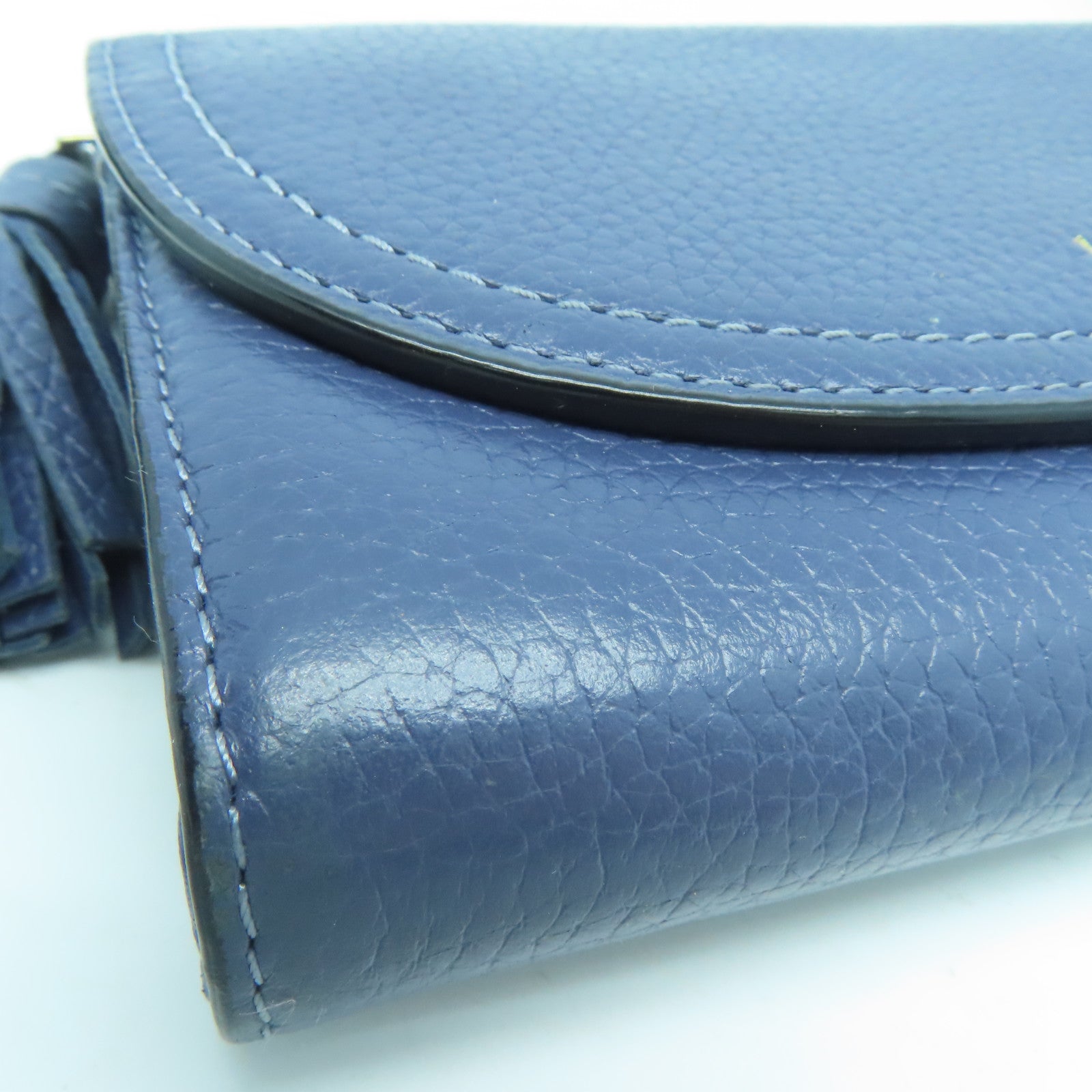 Kate Spade 牛皮皮革Long Wallet金扣长钱包蓝色