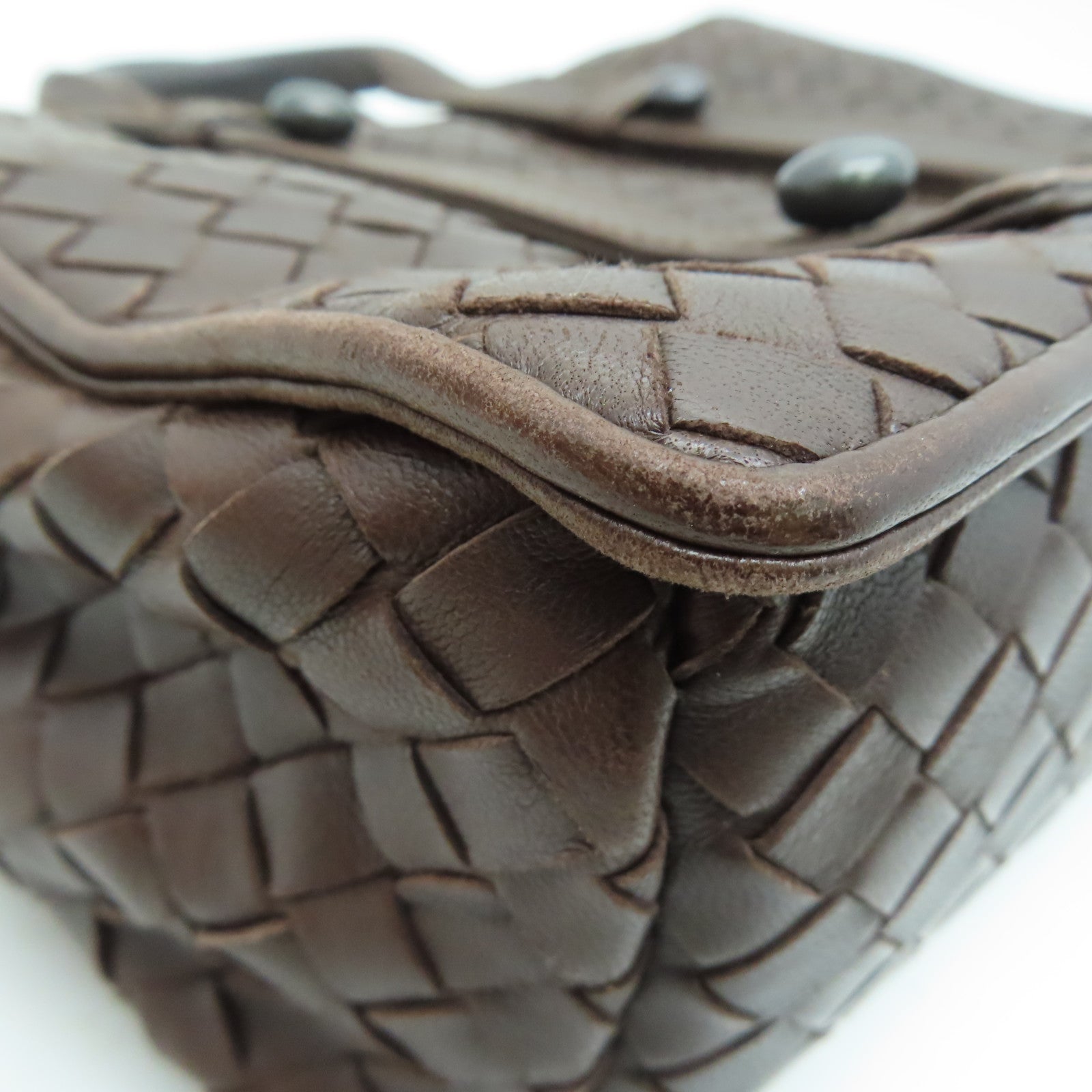 BOTTEGA VENETA 【激減優惠】牛皮皮革Hand Bag手挽袋啡色