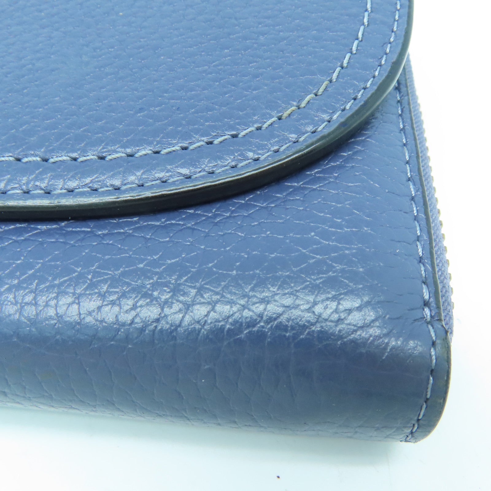 Kate Spade 牛皮皮革Long Wallet金扣长钱包蓝色