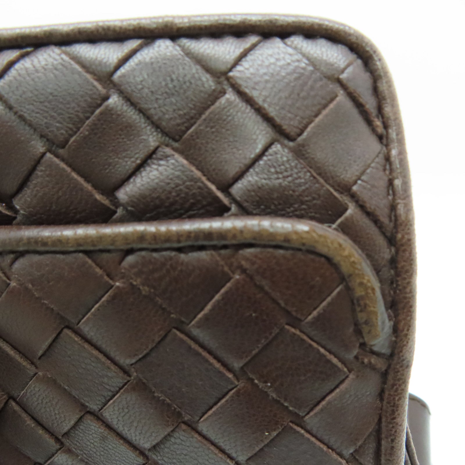 BOTTEGA VENETA 【激減優惠】牛皮皮革Hand Bag手挽袋啡色