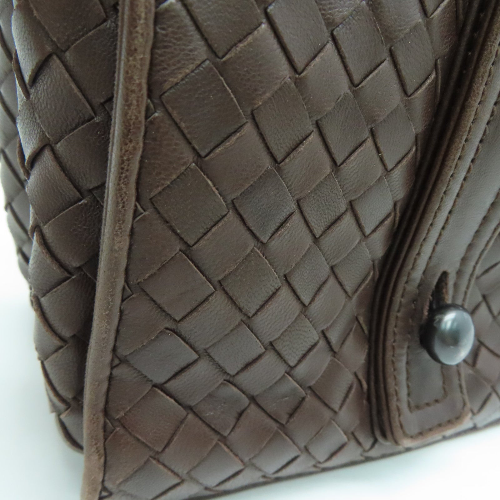 BOTTEGA VENETA 【激減優惠】牛皮皮革Hand Bag手挽袋啡色