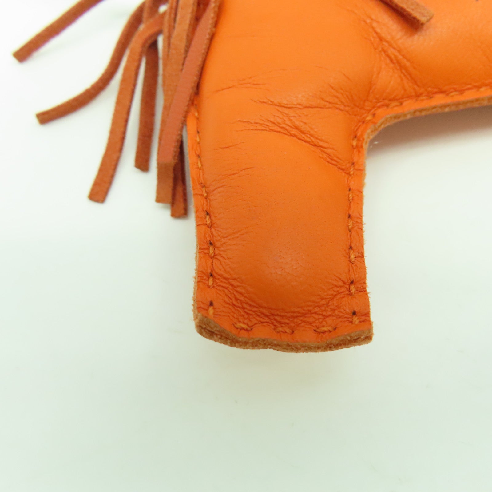 HERMES 【激減優惠】Swift皮革Rodeo L掛飾橙色
