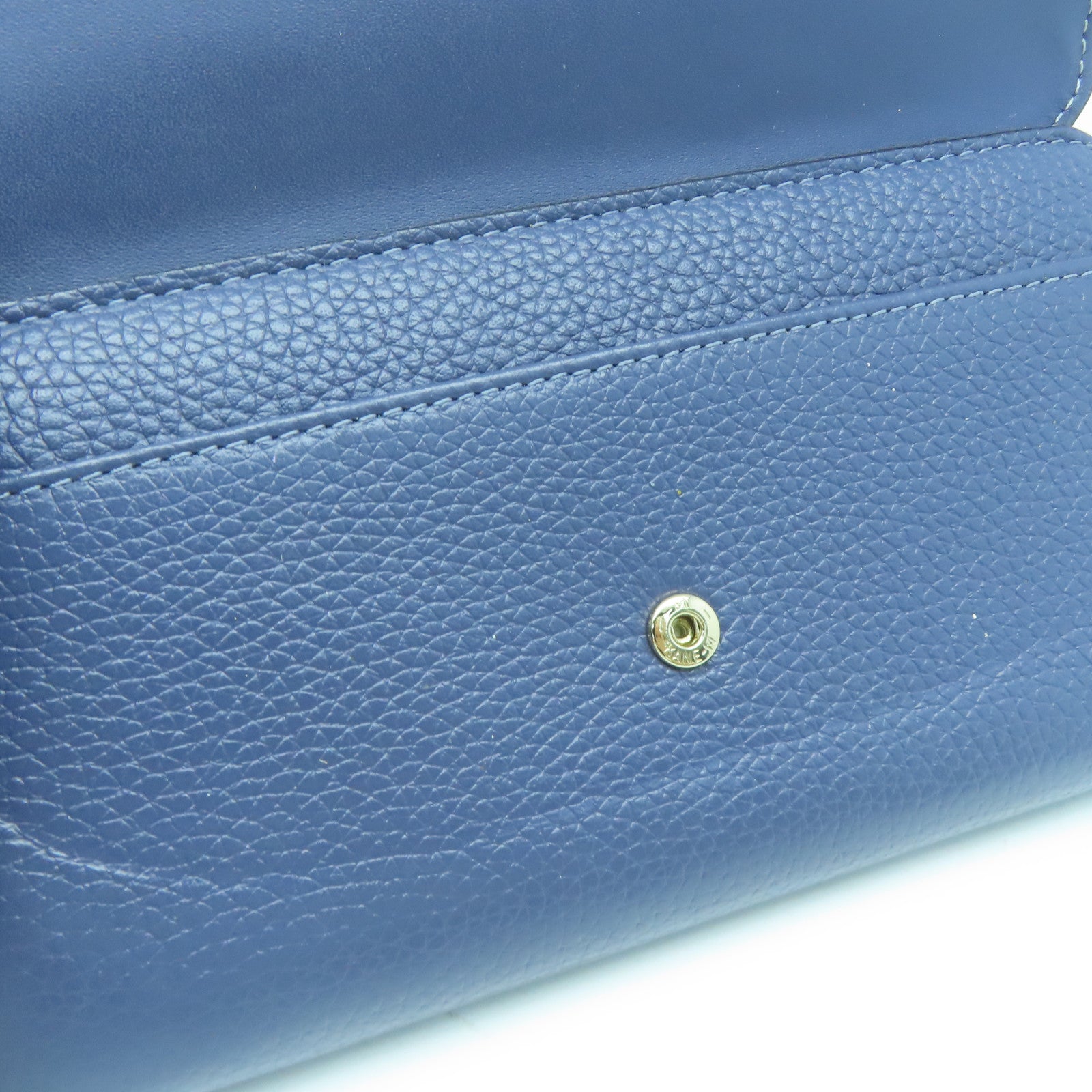 Kate Spade 牛皮皮革Long Wallet金扣长钱包蓝色