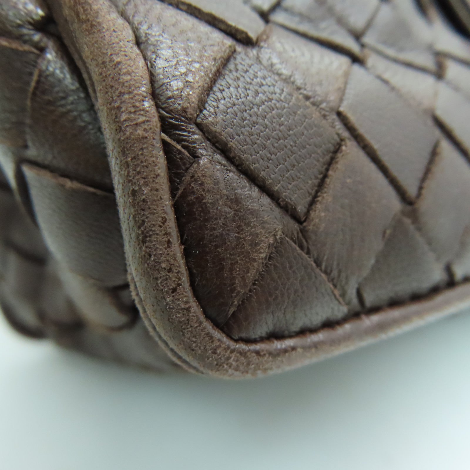 BOTTEGA VENETA 【激減優惠】牛皮皮革Hand Bag手挽袋啡色