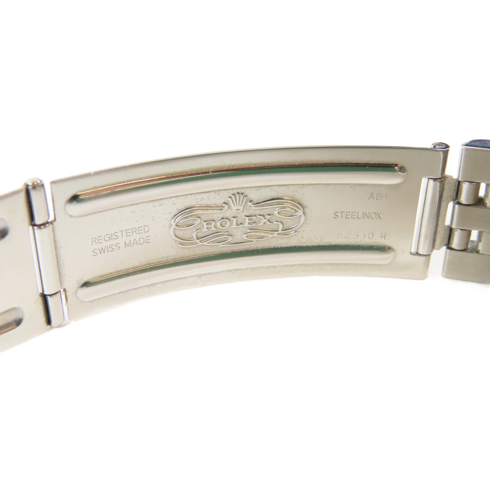 ROLEX Datejust 18K白金/不鏽鋼手錶自動機芯銀色#18cm